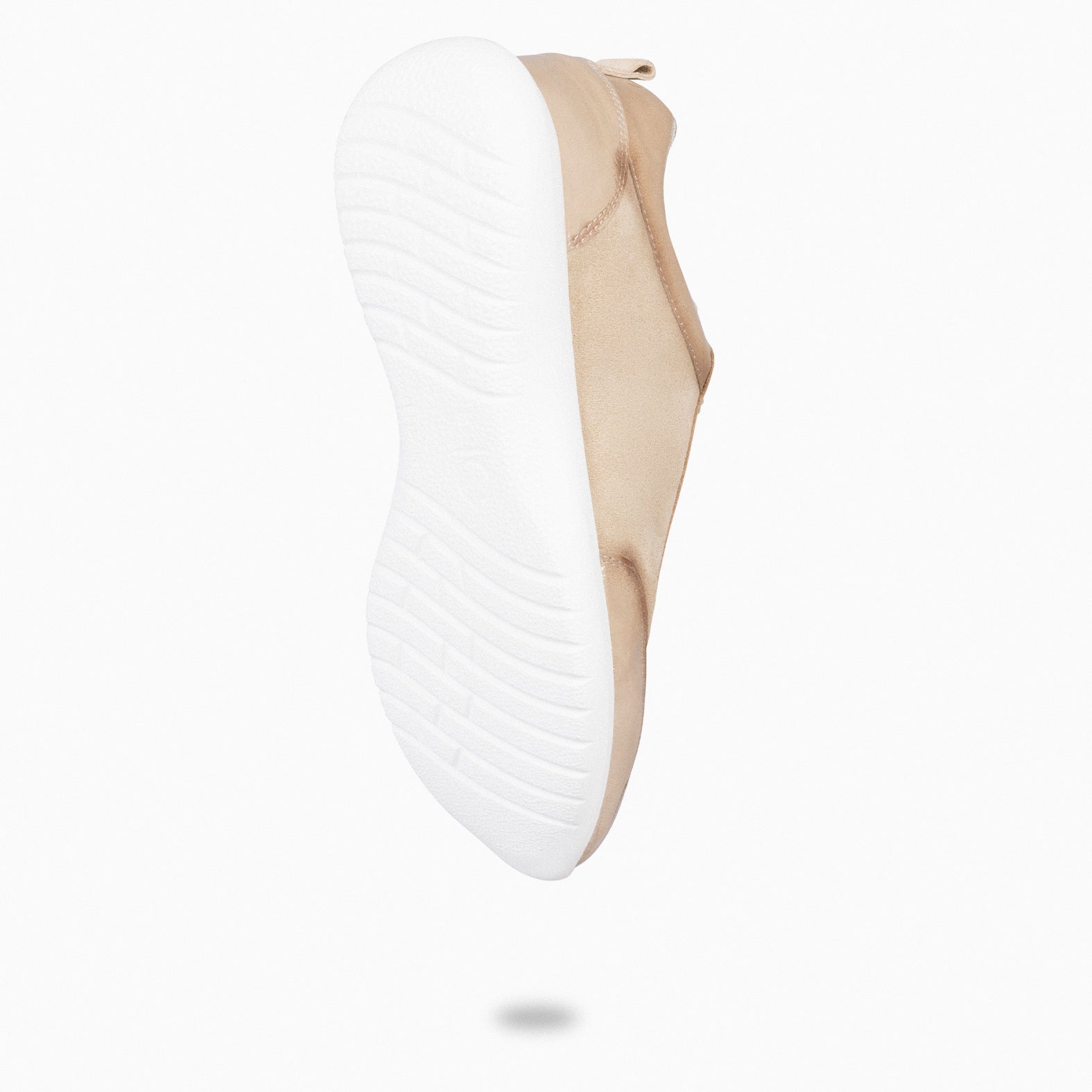 LOIRA - BEIGE Sneakers with Patent Leather