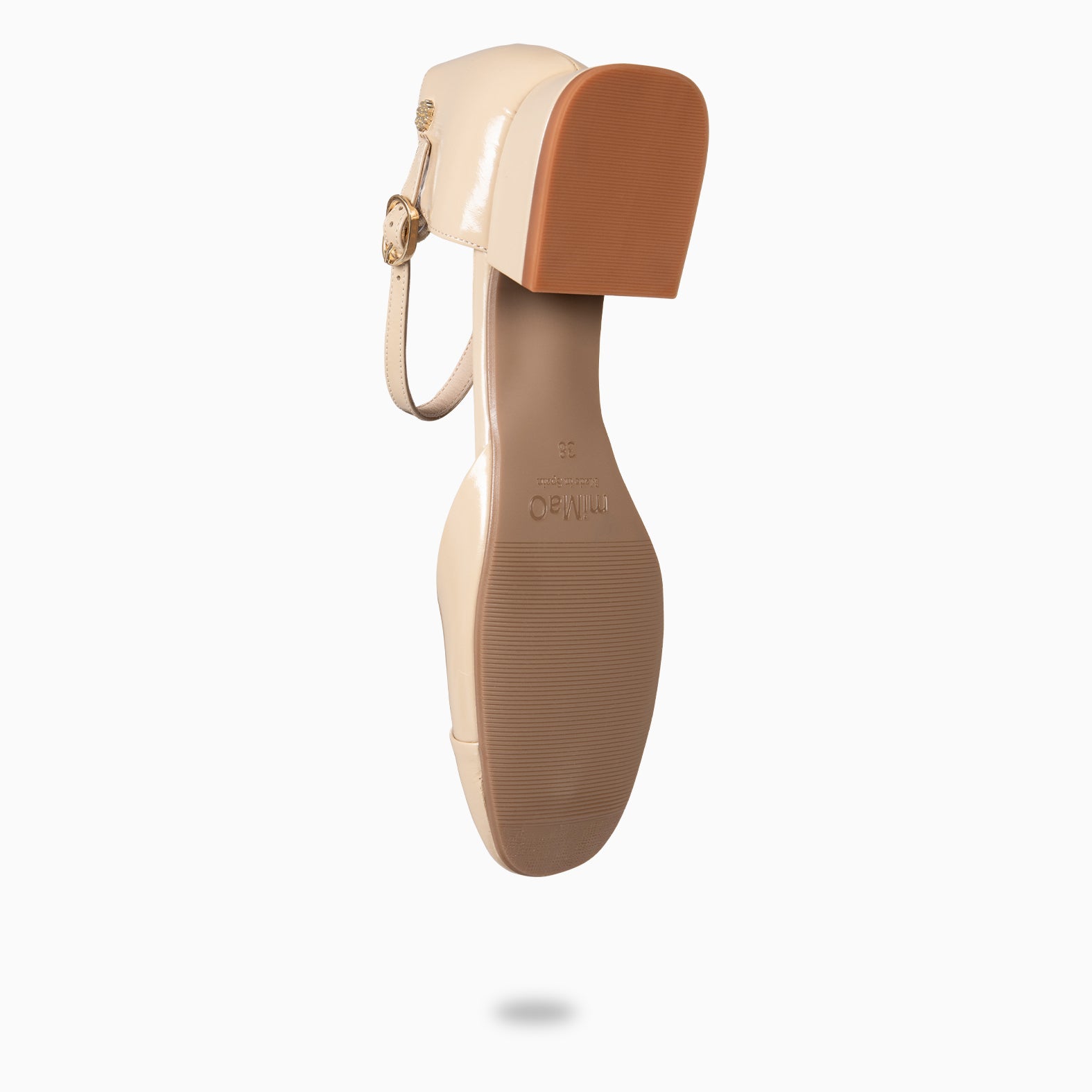 EMILY - ZAPATOS DE TACÓN BAJO BEIGE - miMaO ®