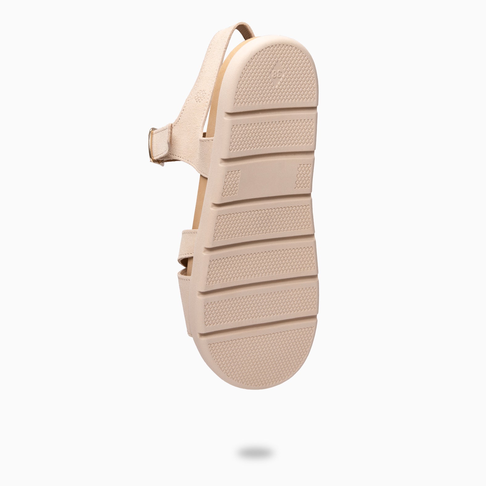 BRISA - Sandalias Baresoft de ante BEIGE