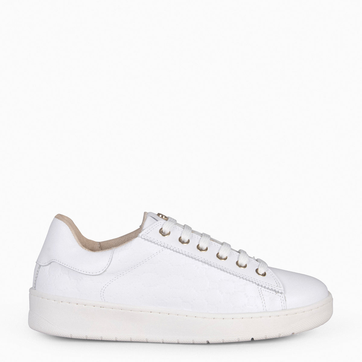 MARSEILLE - Sneakers de ville BLANC à lacets interchangeables BLANC