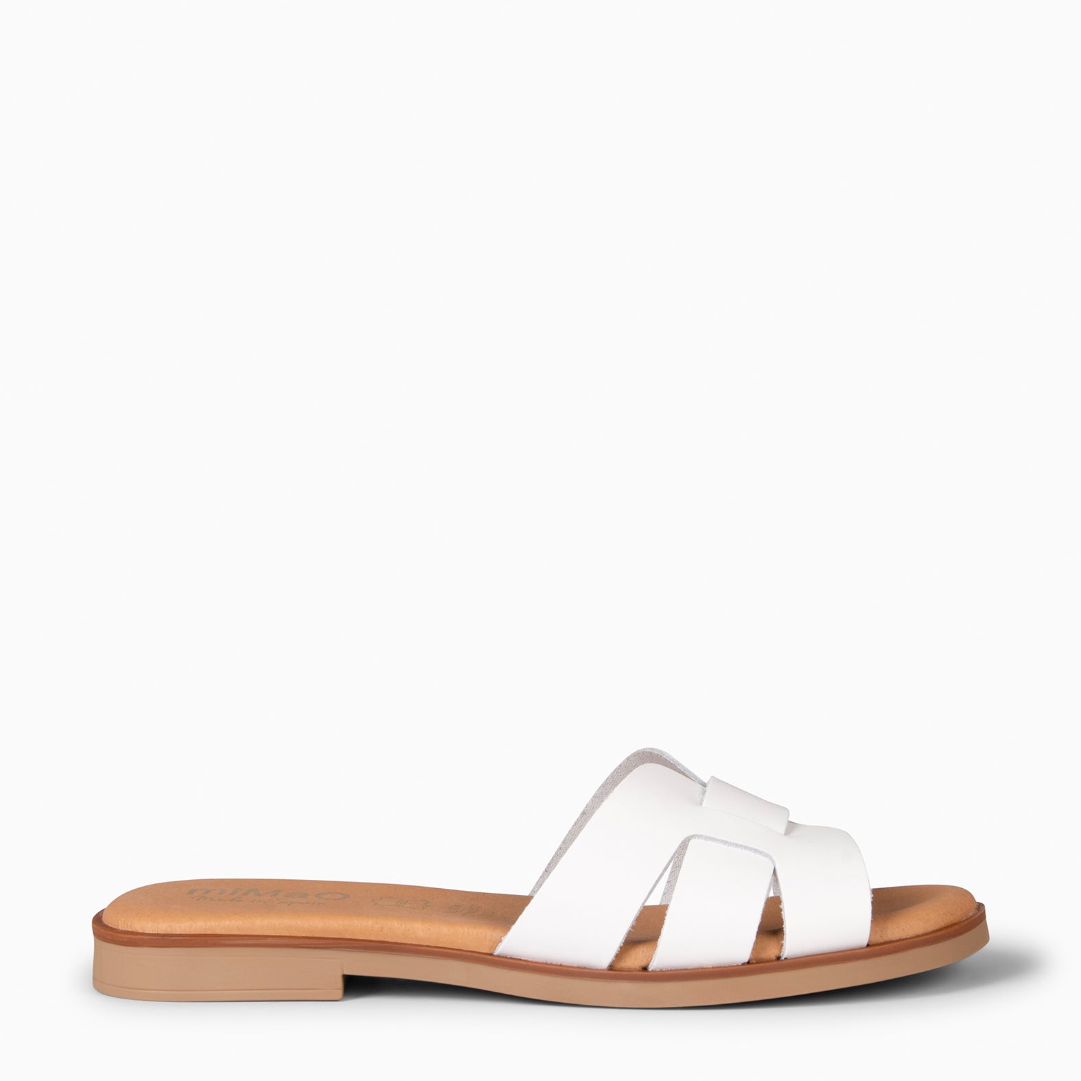 SIWA - Sandalia de piel BLANCO