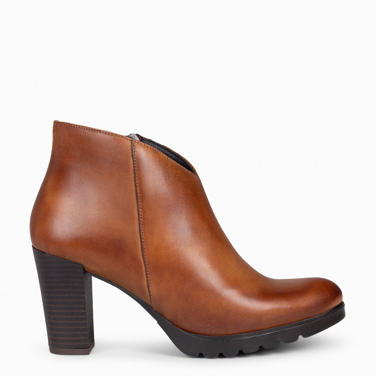 CLASSIC - Botines de Mujer con tacón MARRÓN