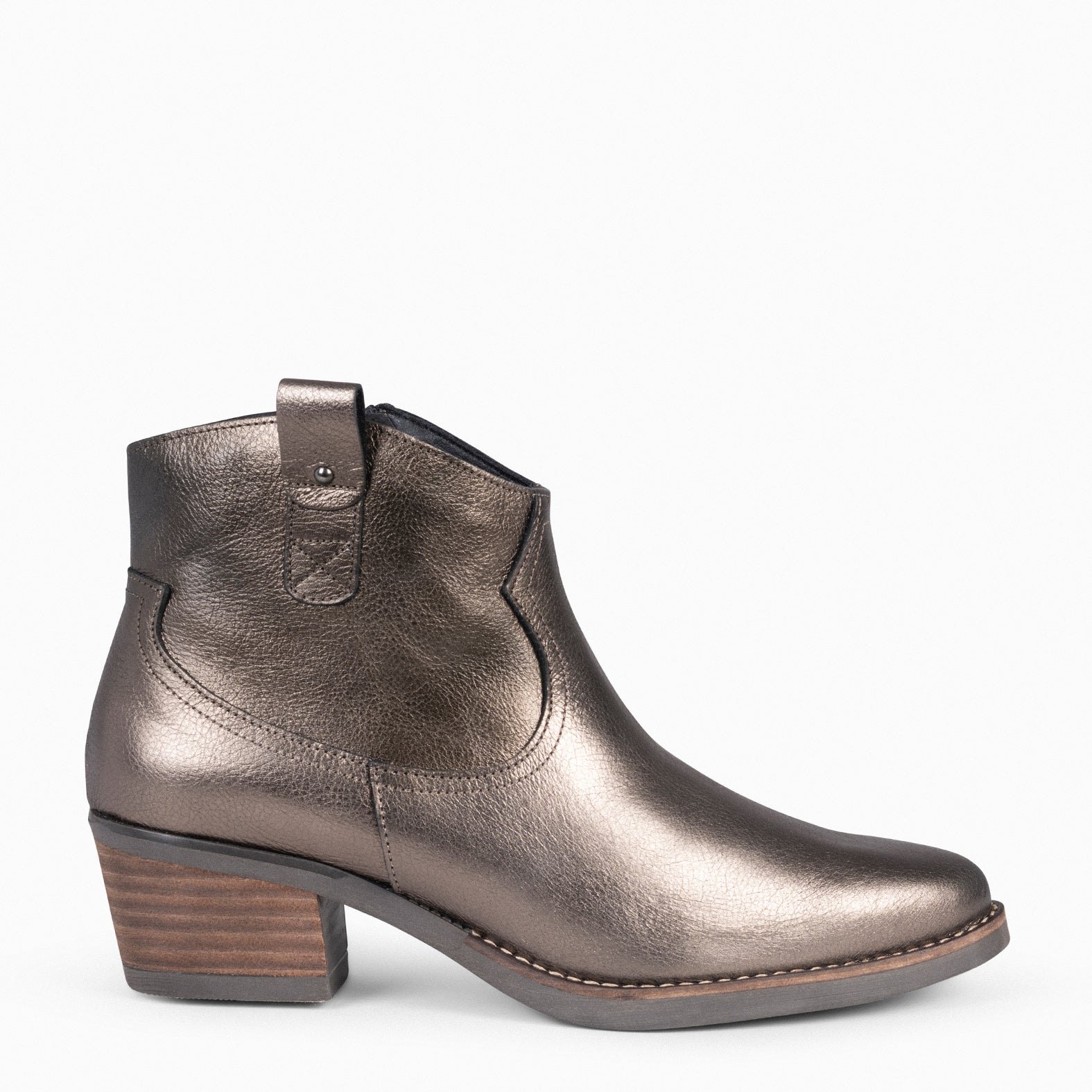 LUISIANA - Botín estilo cowboy BRONCE - miMaO ®