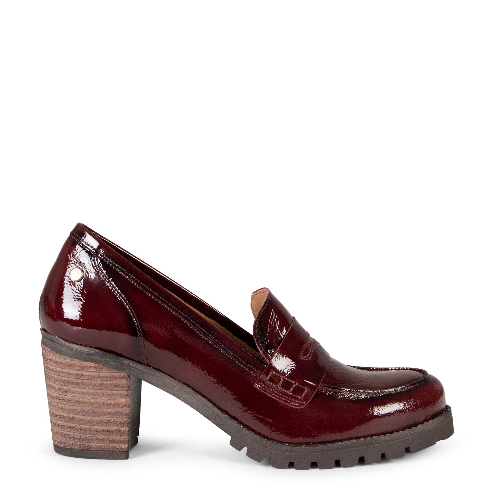 TREND S - Mocasines con tacón BURDEOS - miMaO ®