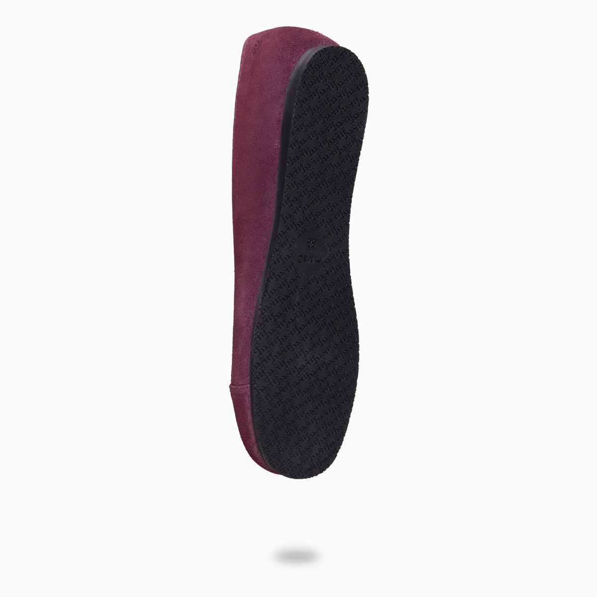 PLUMA - Bailarina baresoft de serraje BURDEOS