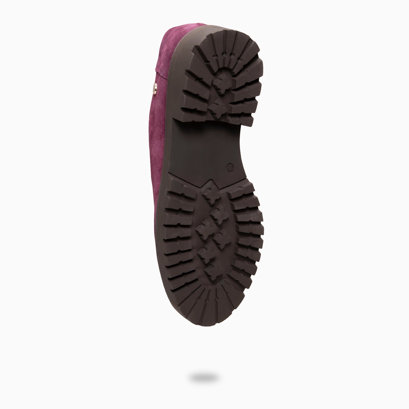 YALE – Mocasín con suela track con cordones BURDEOS