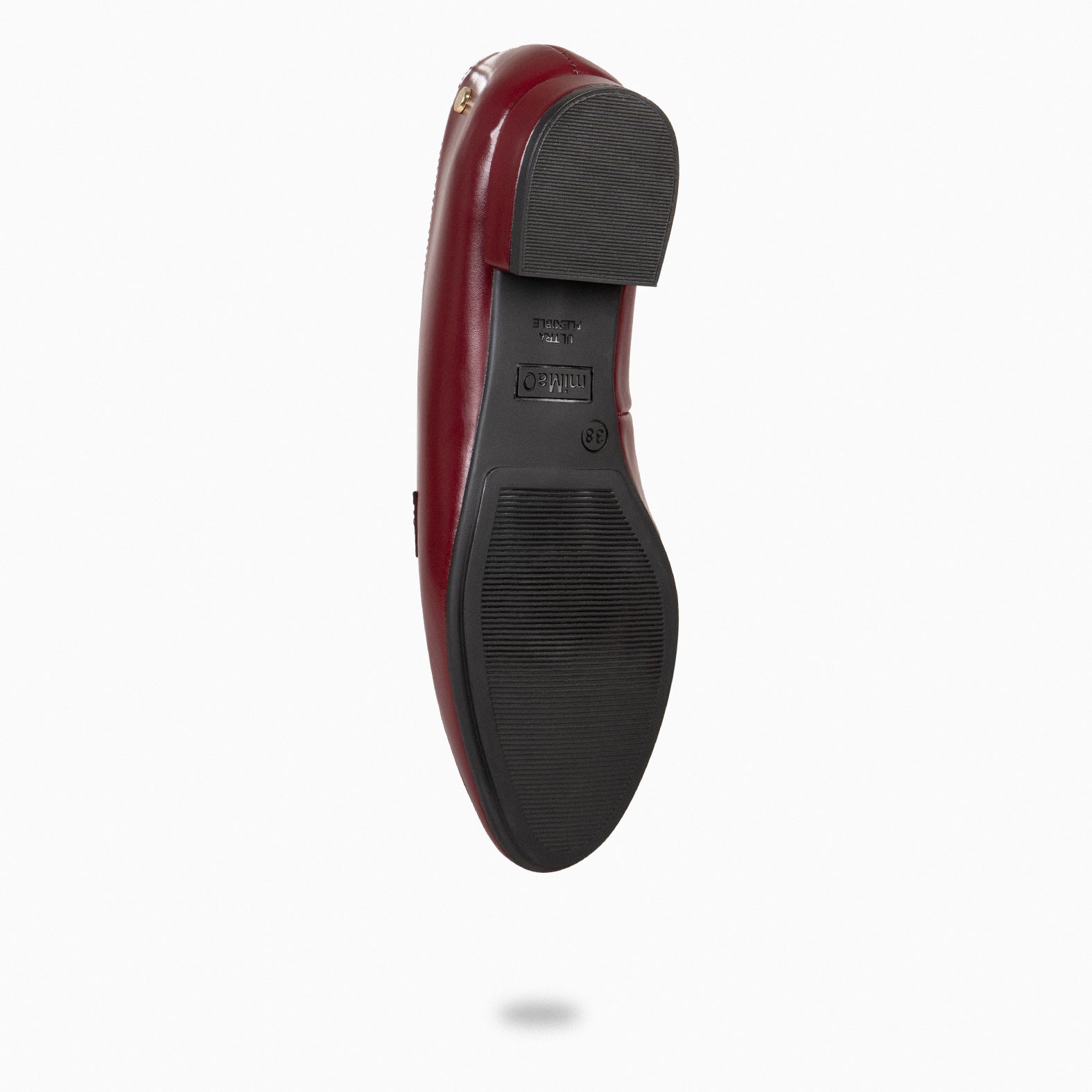 CHAIN - Mocasines planos con adorno metalizado BURDEOS - miMaO ®