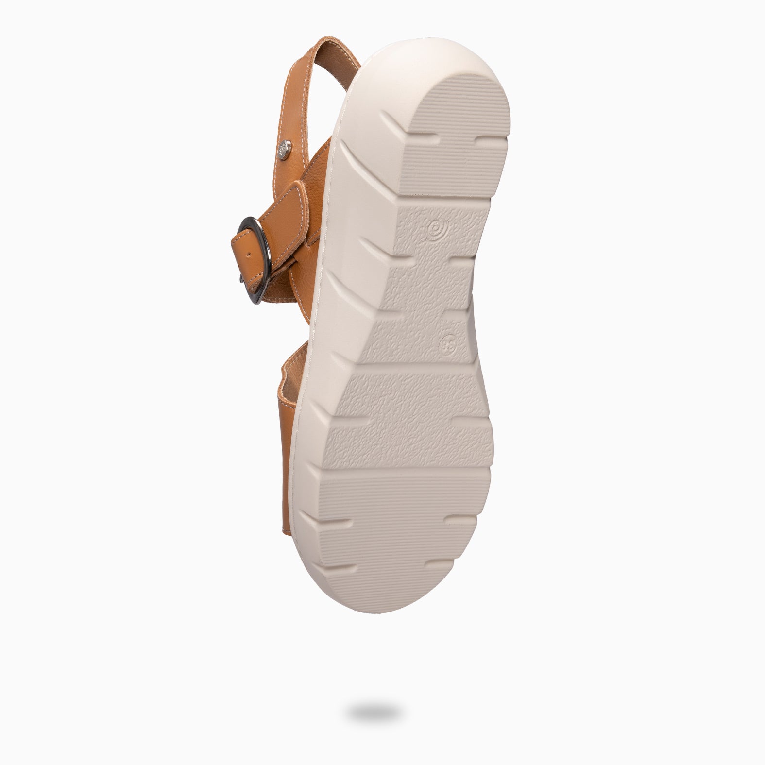 NATURA - CAMEL SANDALS WITH REMOVABLE INSOLE