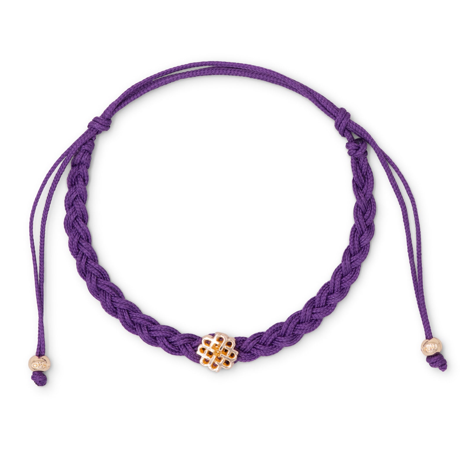 PULSERA MORADA DE LA CREATIVIDAD ORO - miMaO ®