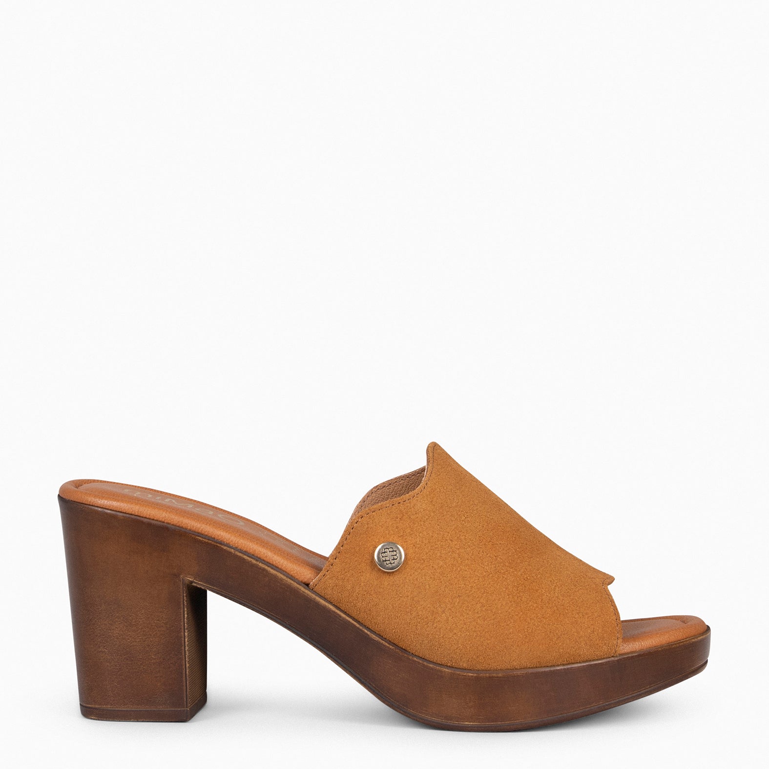 ADELA - Zuecos con tacón CAMEL - miMaO ®