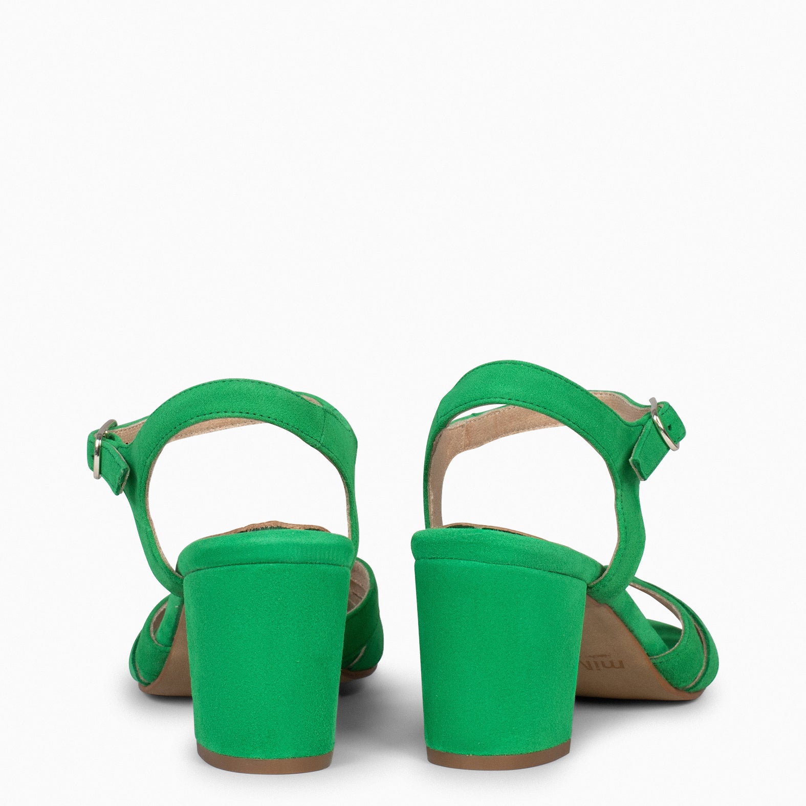 MUSA – Sandalias de Tacón ancho VERDE - miMaO ®