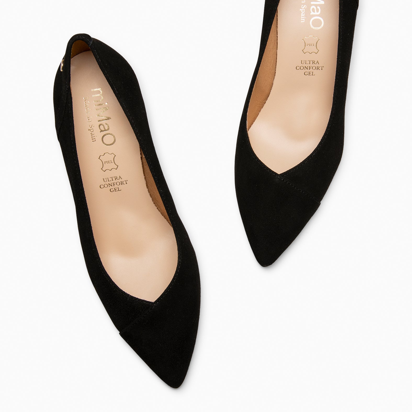 GLAM S - Zapatos de salón de tacón bajo NEGRO - miMaO ®