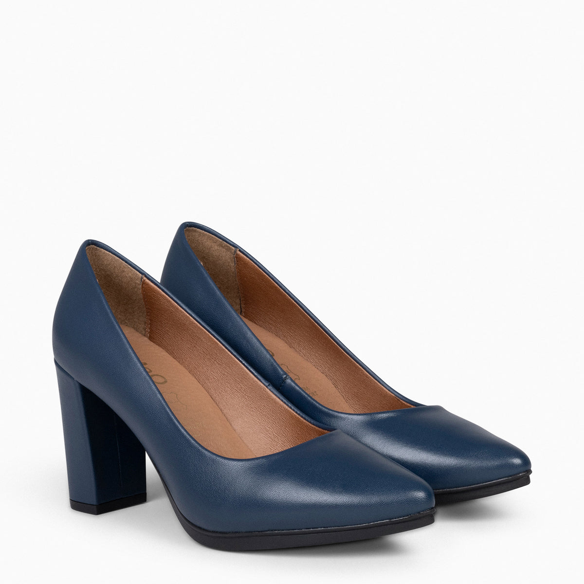 URBAN SALON – Zapatos de tacón alto de napa MARINO