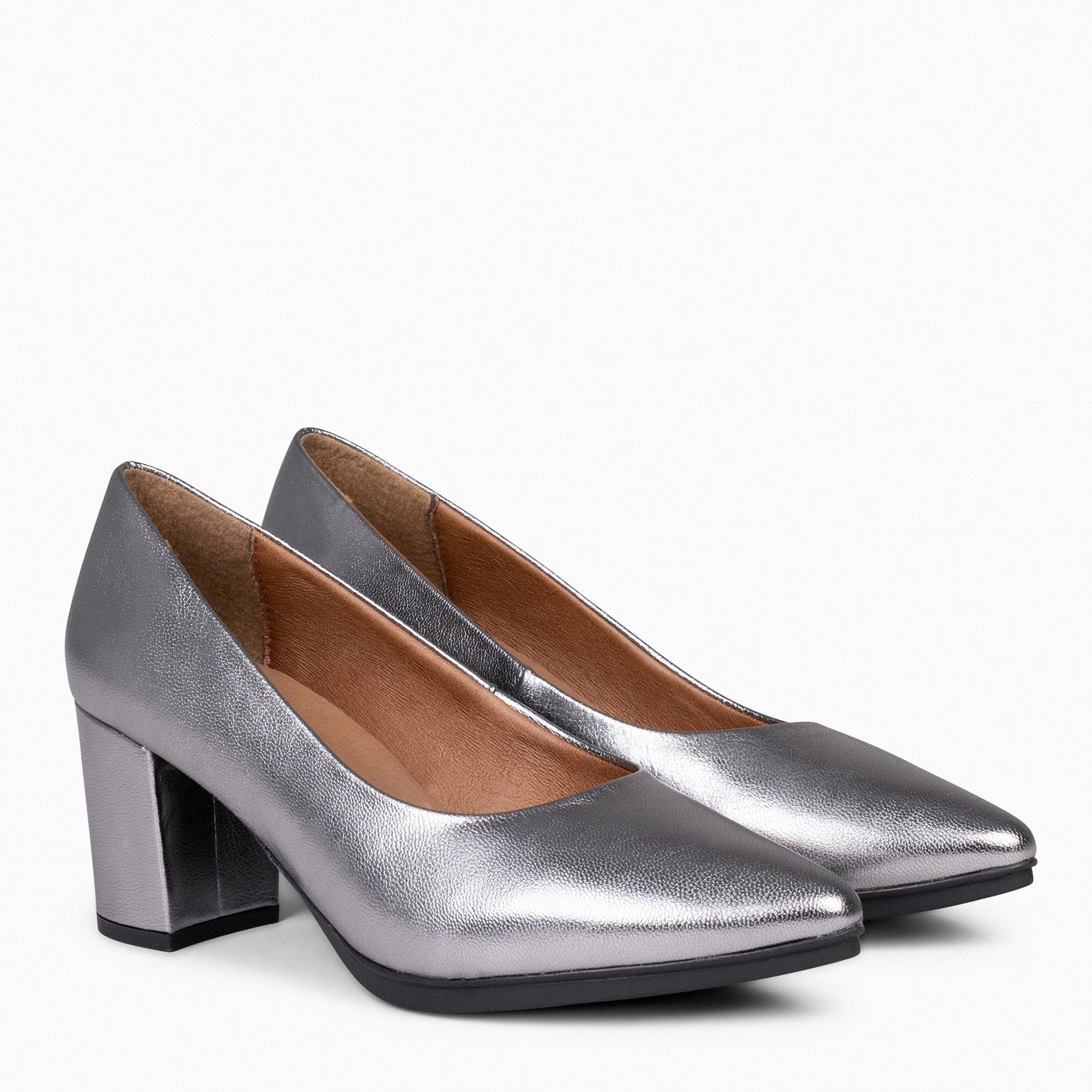 URBAN S SPLASH - Zapatos de piel metalizada PLATA - miMaO ®