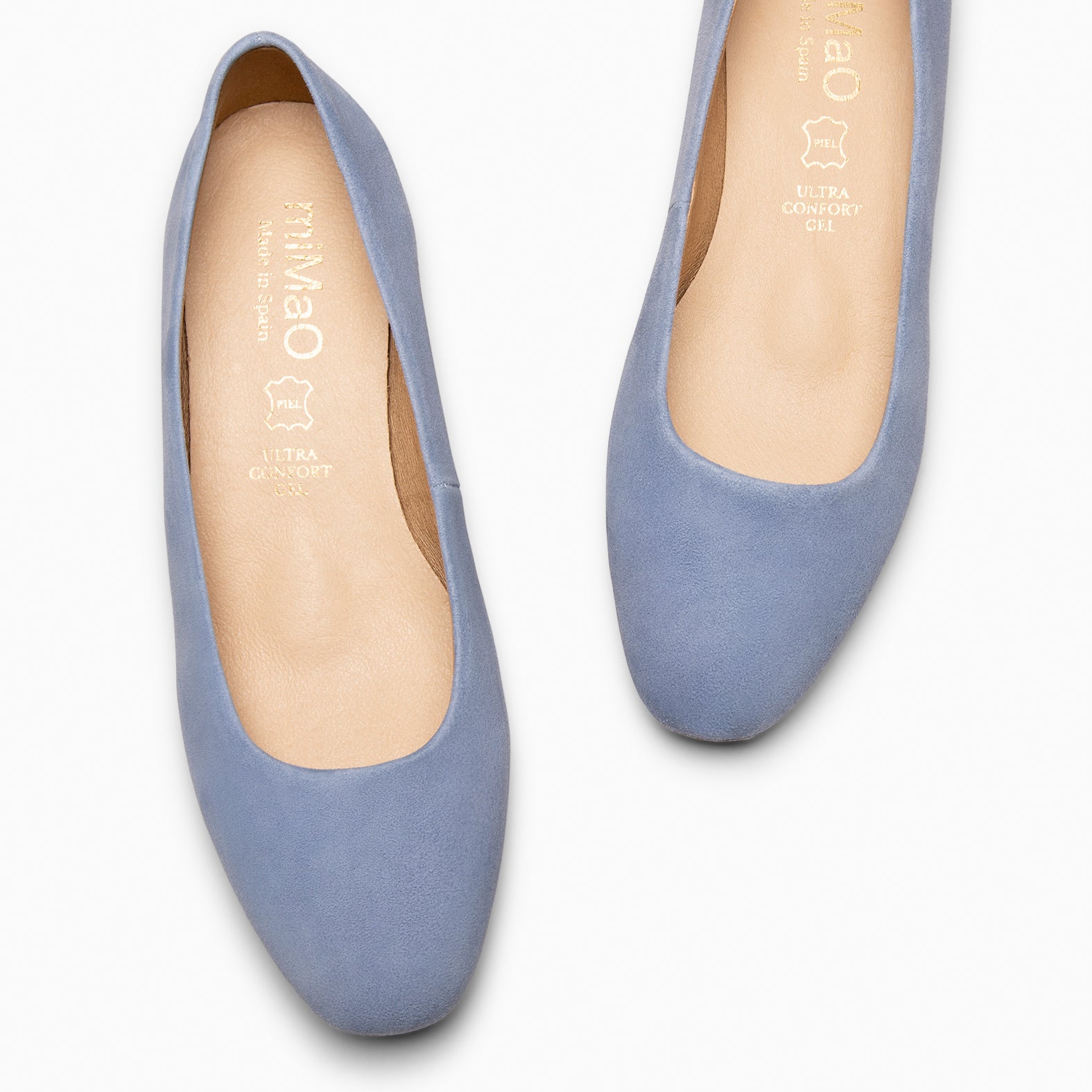 URBAN XS - Zapatos de tacón bajo de ante AZUL - miMaO ®
