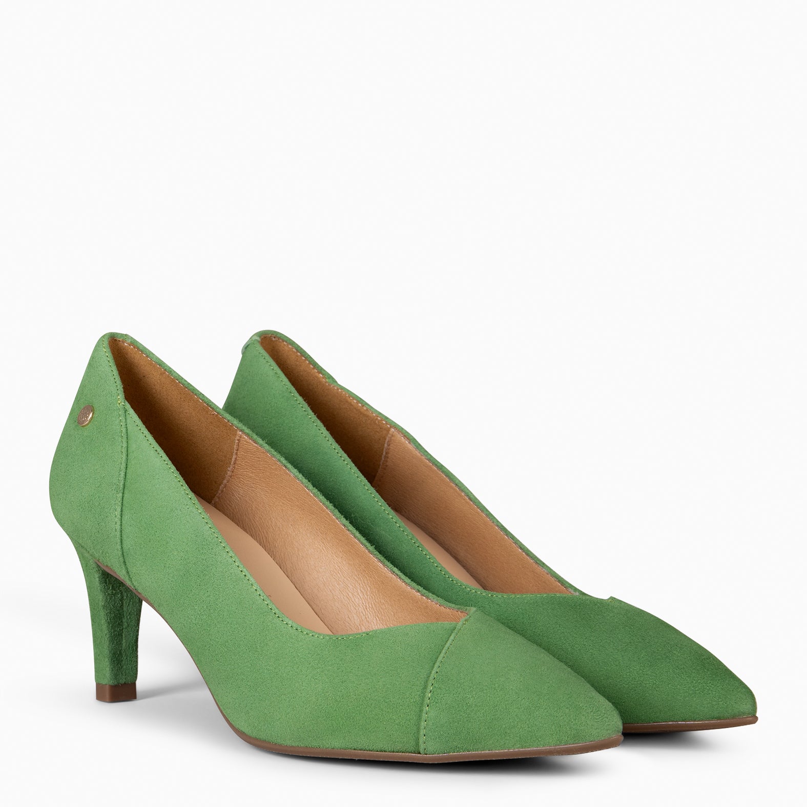 GLAM S - Zapatos de salón de tacón bajo VERDE - miMaO ®
