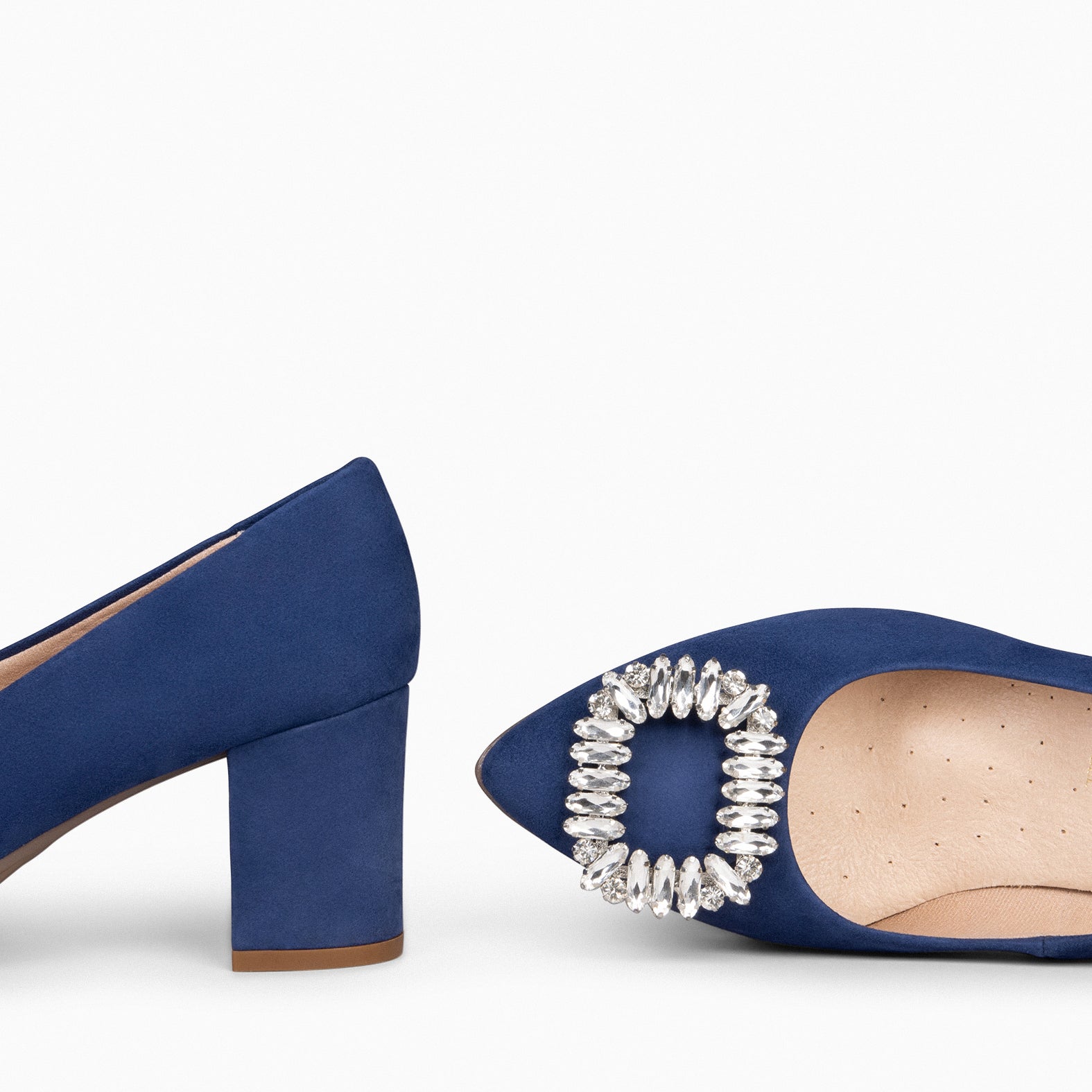 URBAN S BIJOU - Chaussures à talon strass BLEU