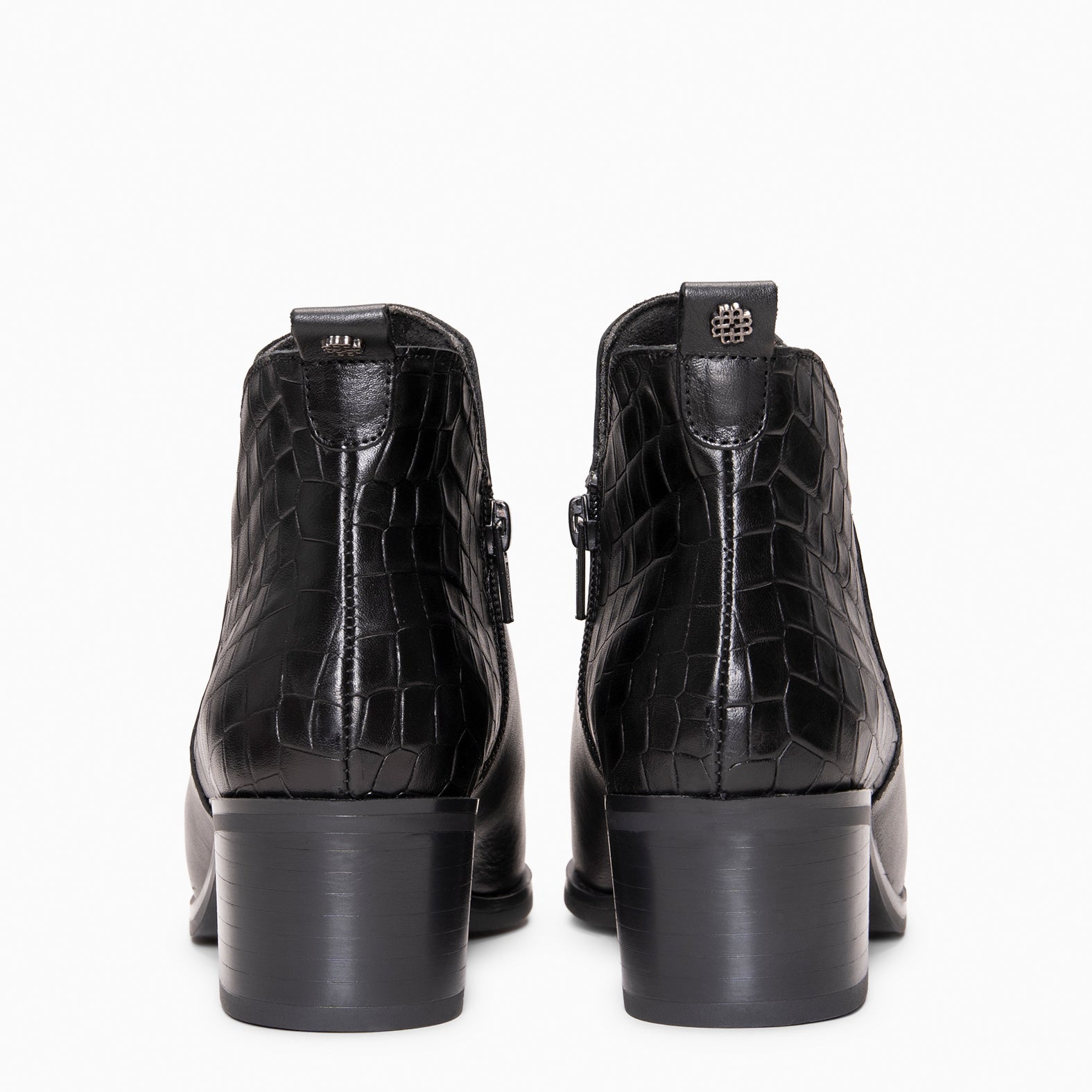 SHELLY - Botas baixas com elástico em PRETO