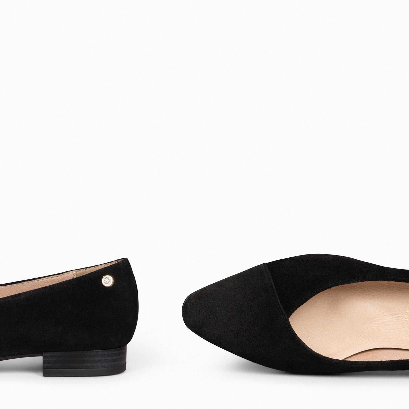 MARIE - Zapatos de tacón Bajo de punta fina NEGRO - miMaO ®