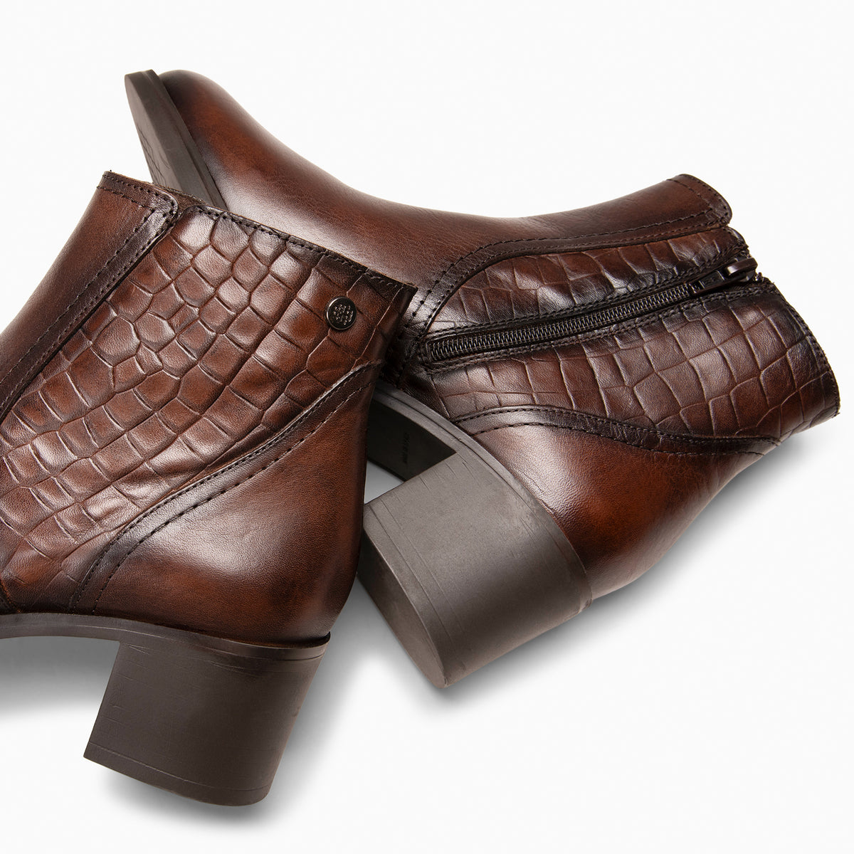 BRANSON - Botines bajos de piel CUERO