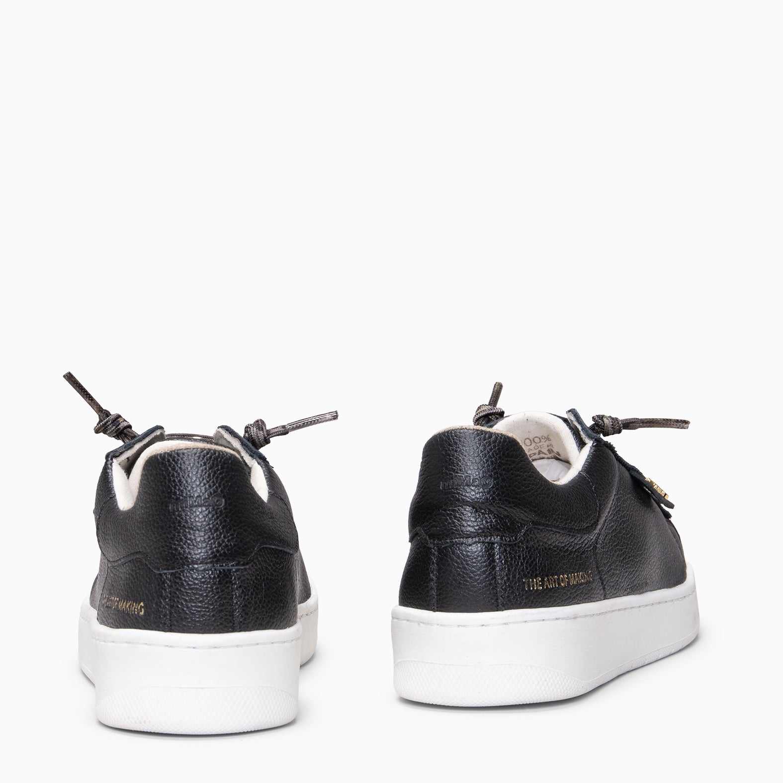 RENNES - Zapatillas con cordones elásticos NEGRO LEOPARDO - miMaO ®