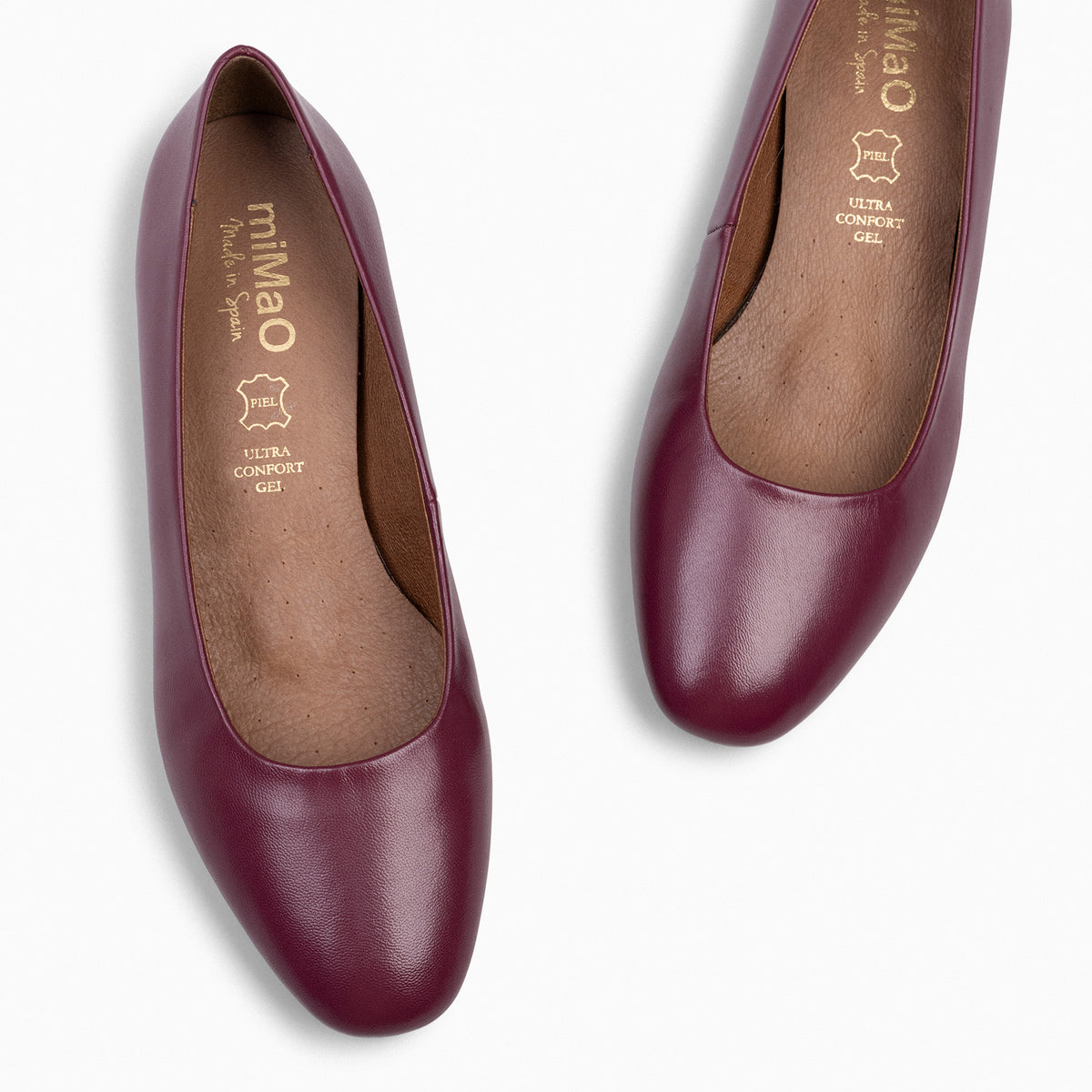 URBAN XS - Zapatos de tacón bajo de napa GRANATE