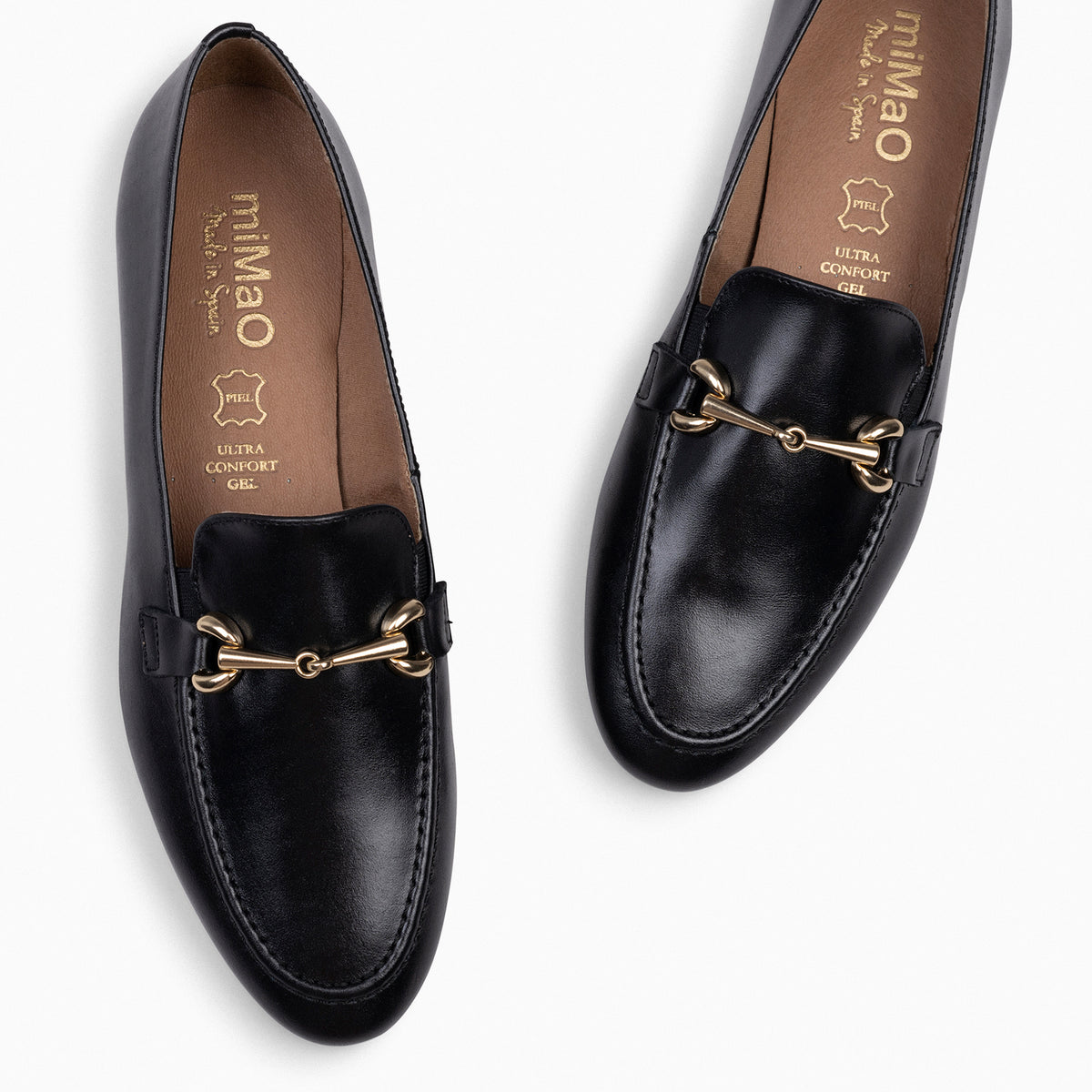 STYLE - Mocasines con detalle metalizado NEGRO - miMaO ®