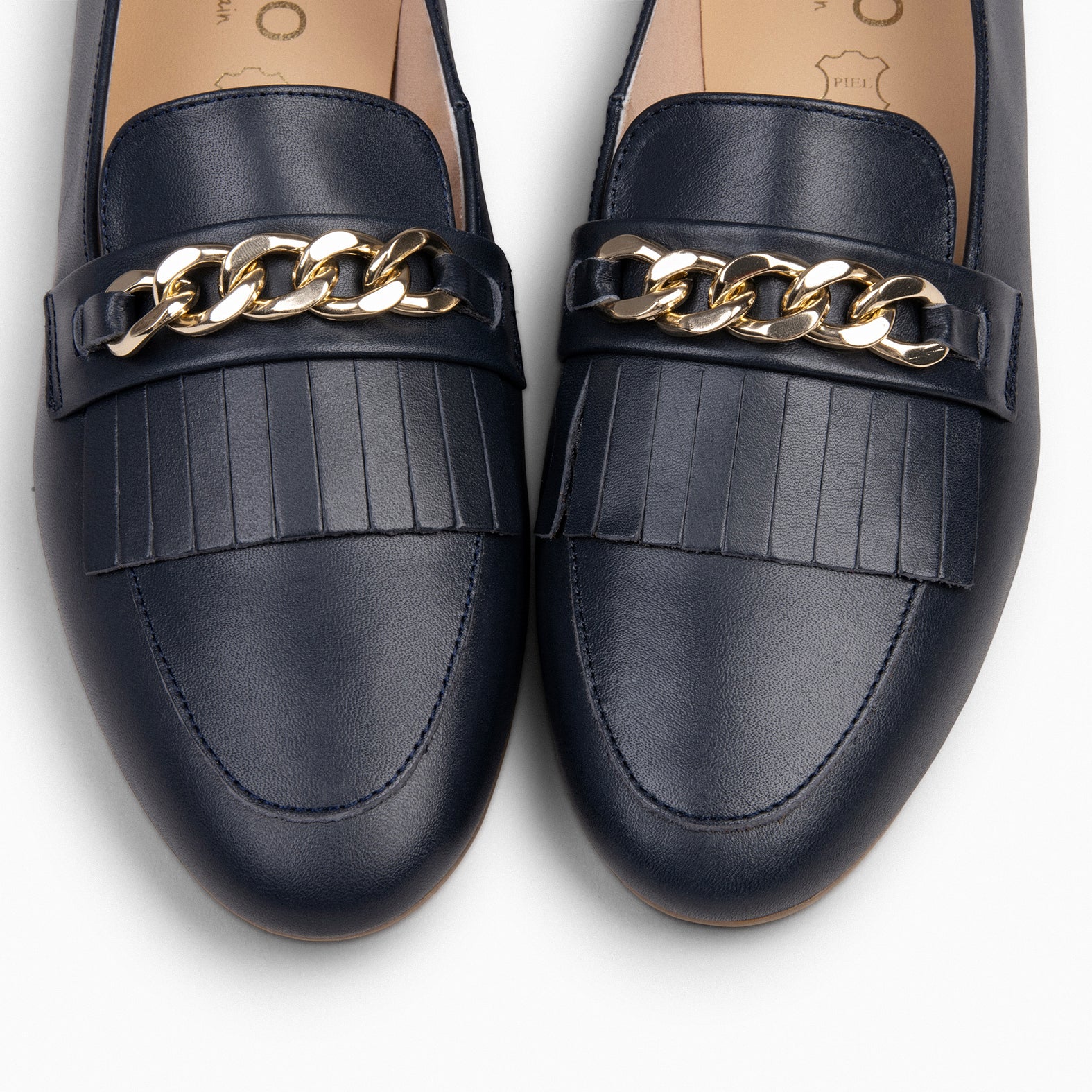 CHAIN - Mocasines elegantes de mujer MARINO