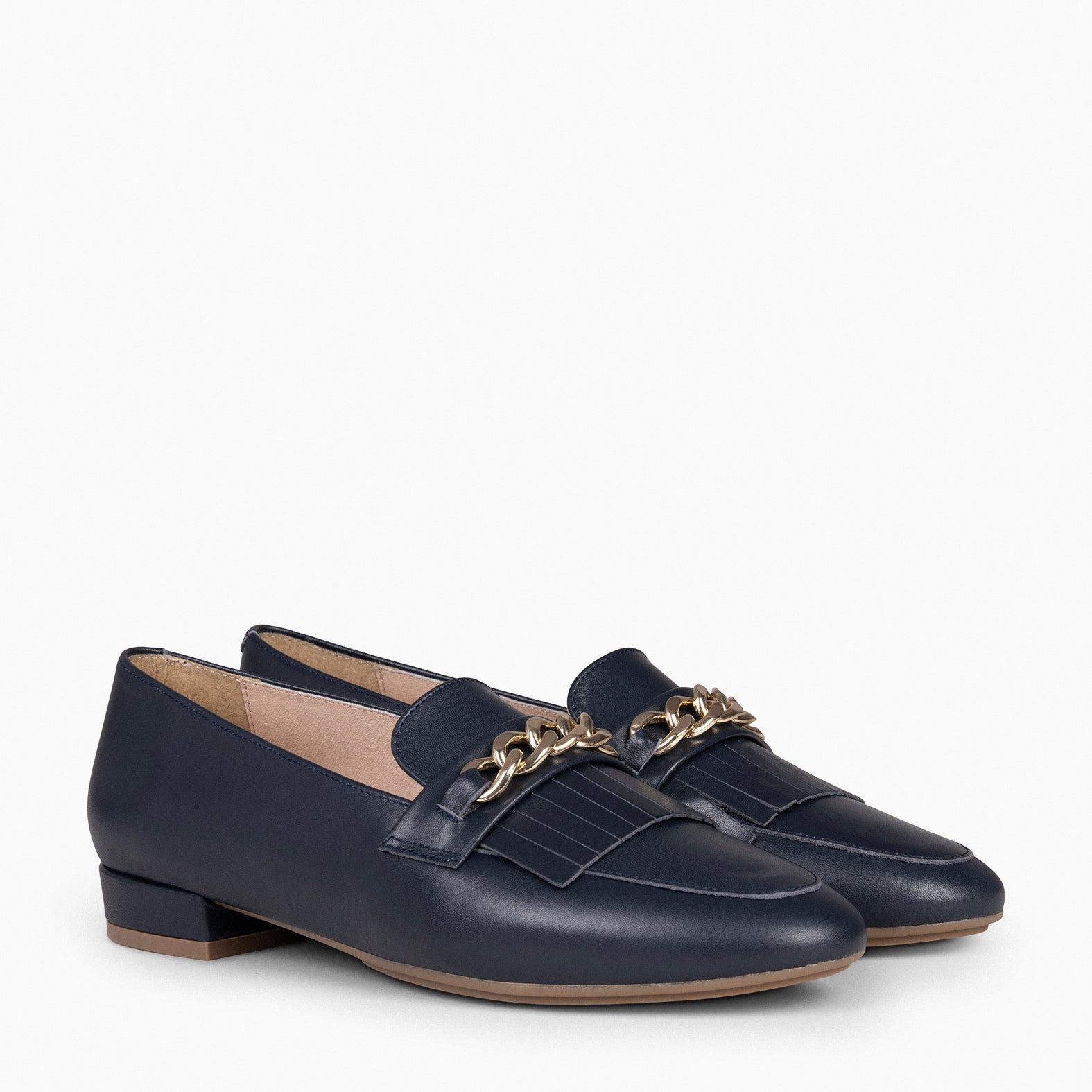 CHAIN - Mocasines elegantes de mujer MARINO
