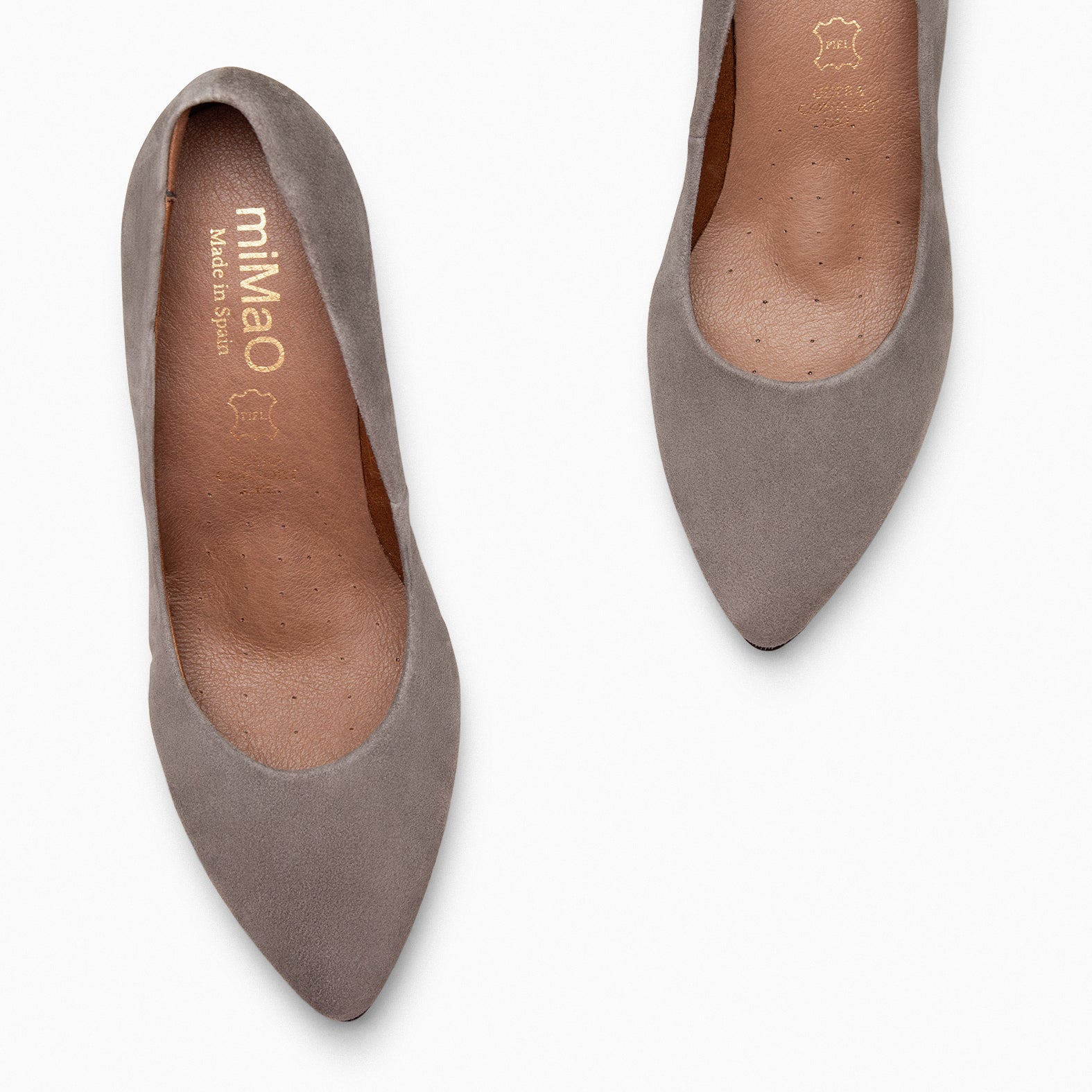 URBAN - Zapatos de tacón alto de ante GRIS