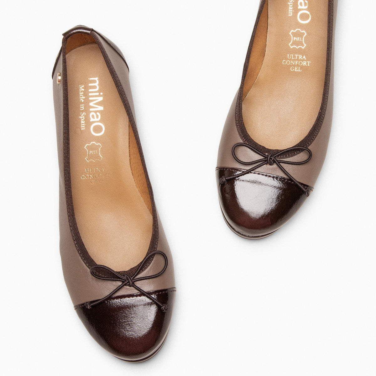 NORINA - Bailarina con cuña TAUPE - miMaO ®