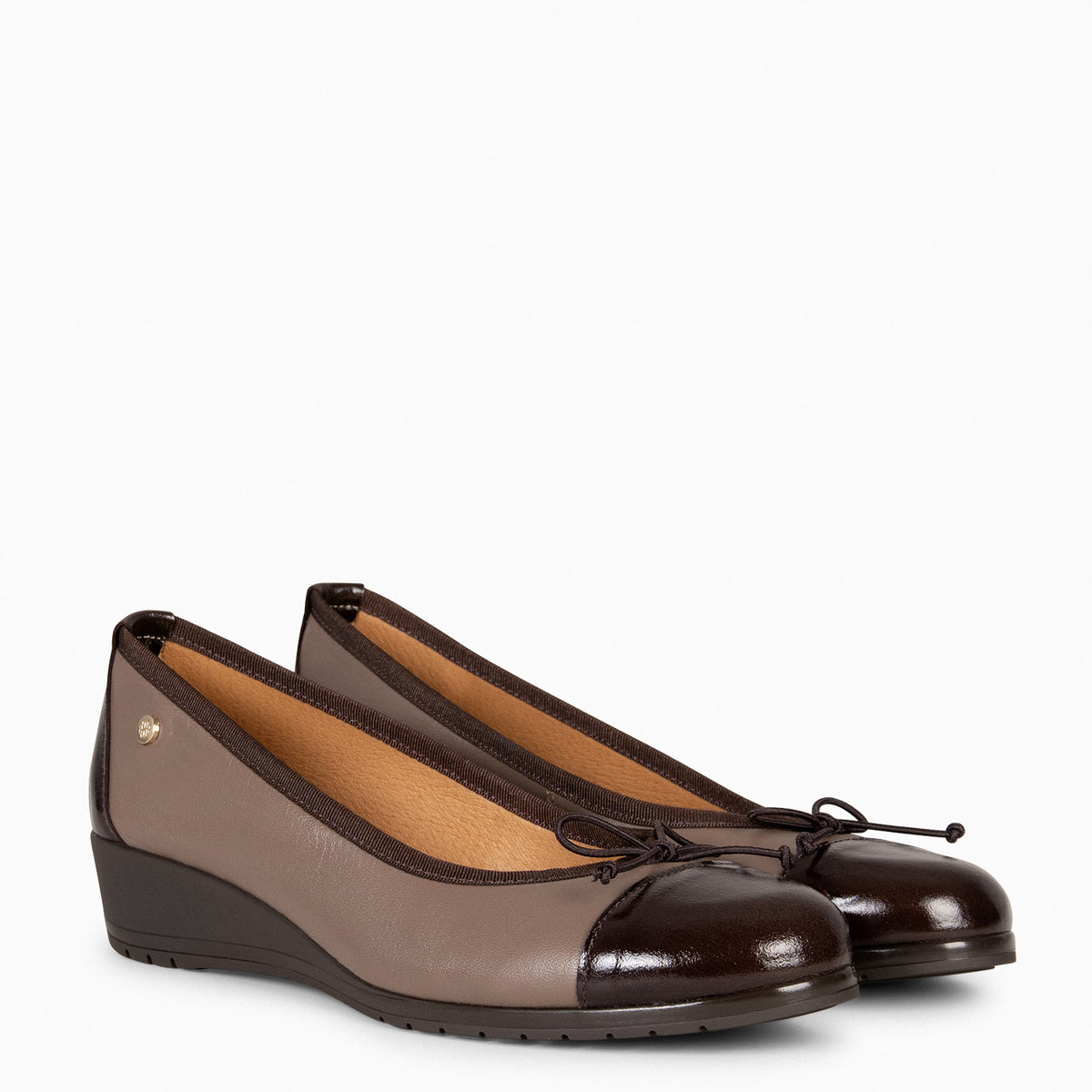 NORINA - Bailarina con cuña TAUPE - miMaO ®