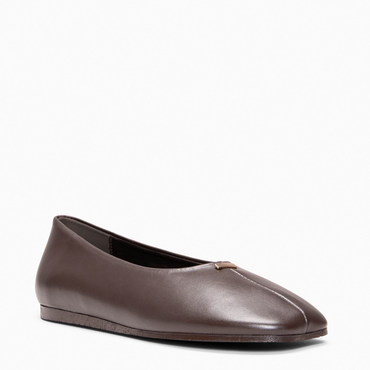 CALA - Bailarinas Baresoft de piel MARRON