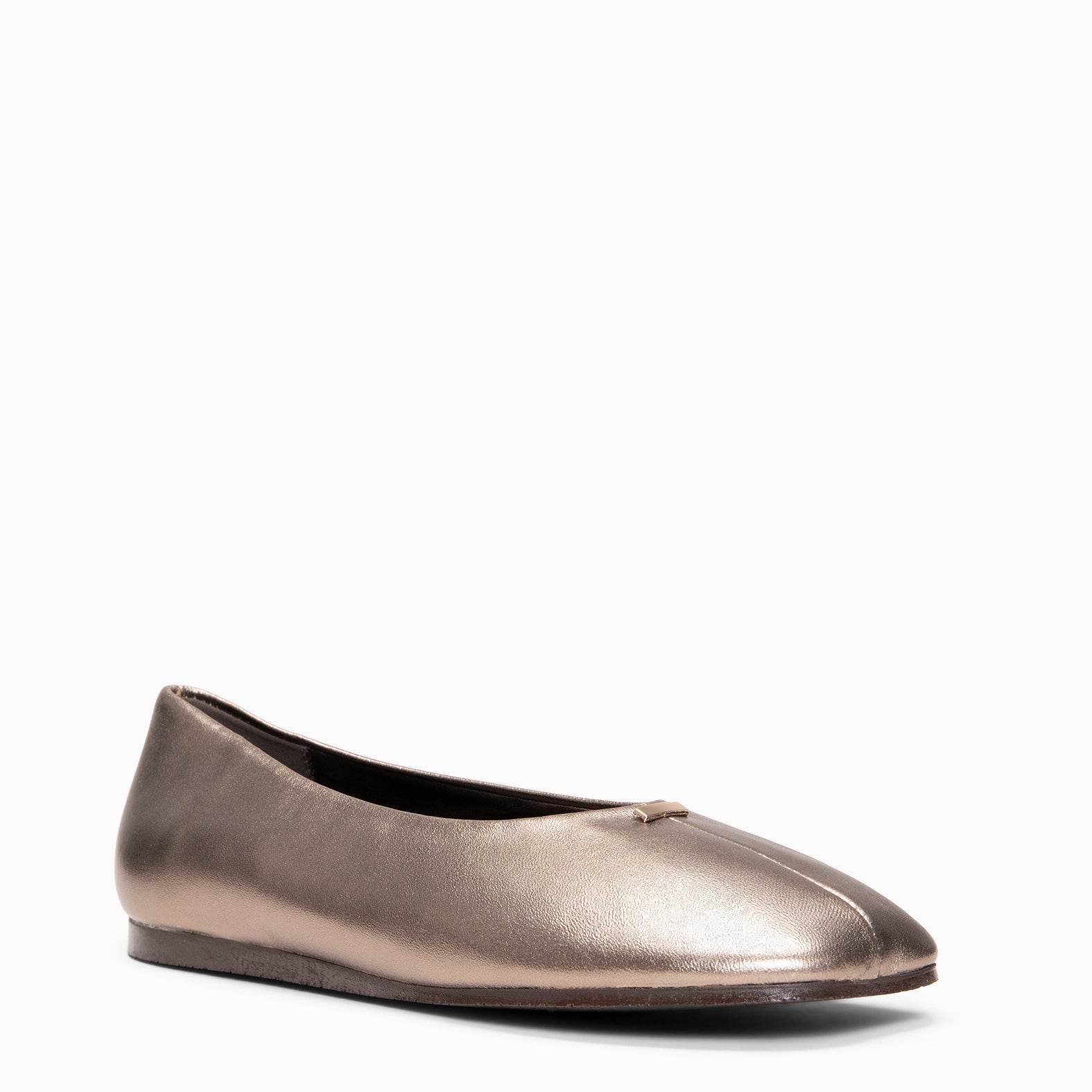 CALA - Ballerines Baresoft en cuir DORÉ
