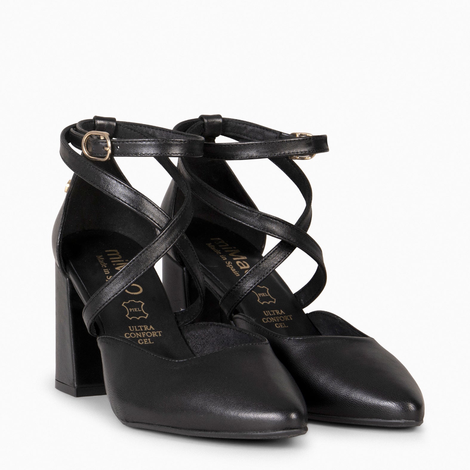 ARIEL - Zapato de tacón ancho NEGRO - miMaO ®
