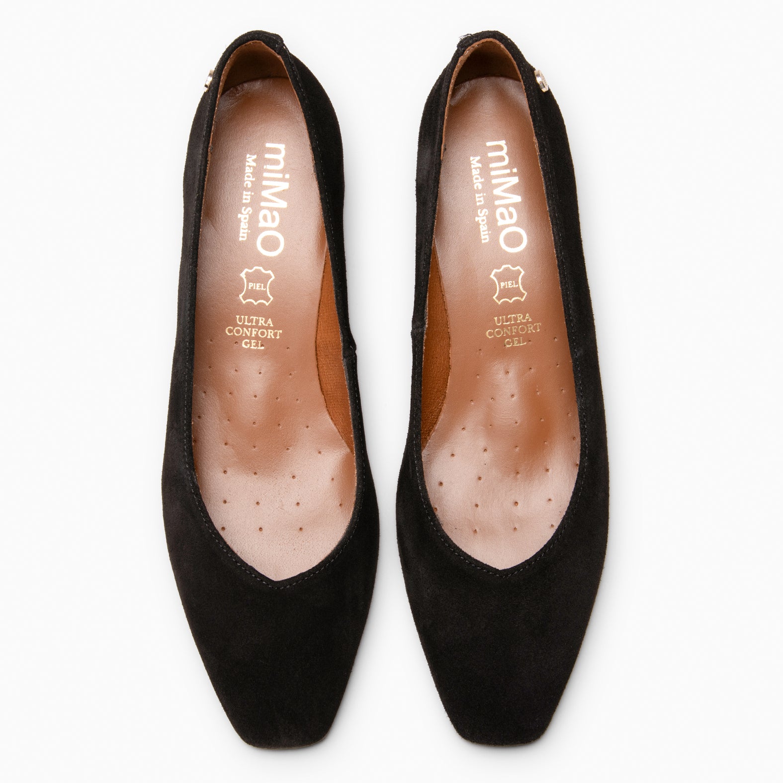 DORI - Sapatos de salto alto com detalhe dourado PRETO