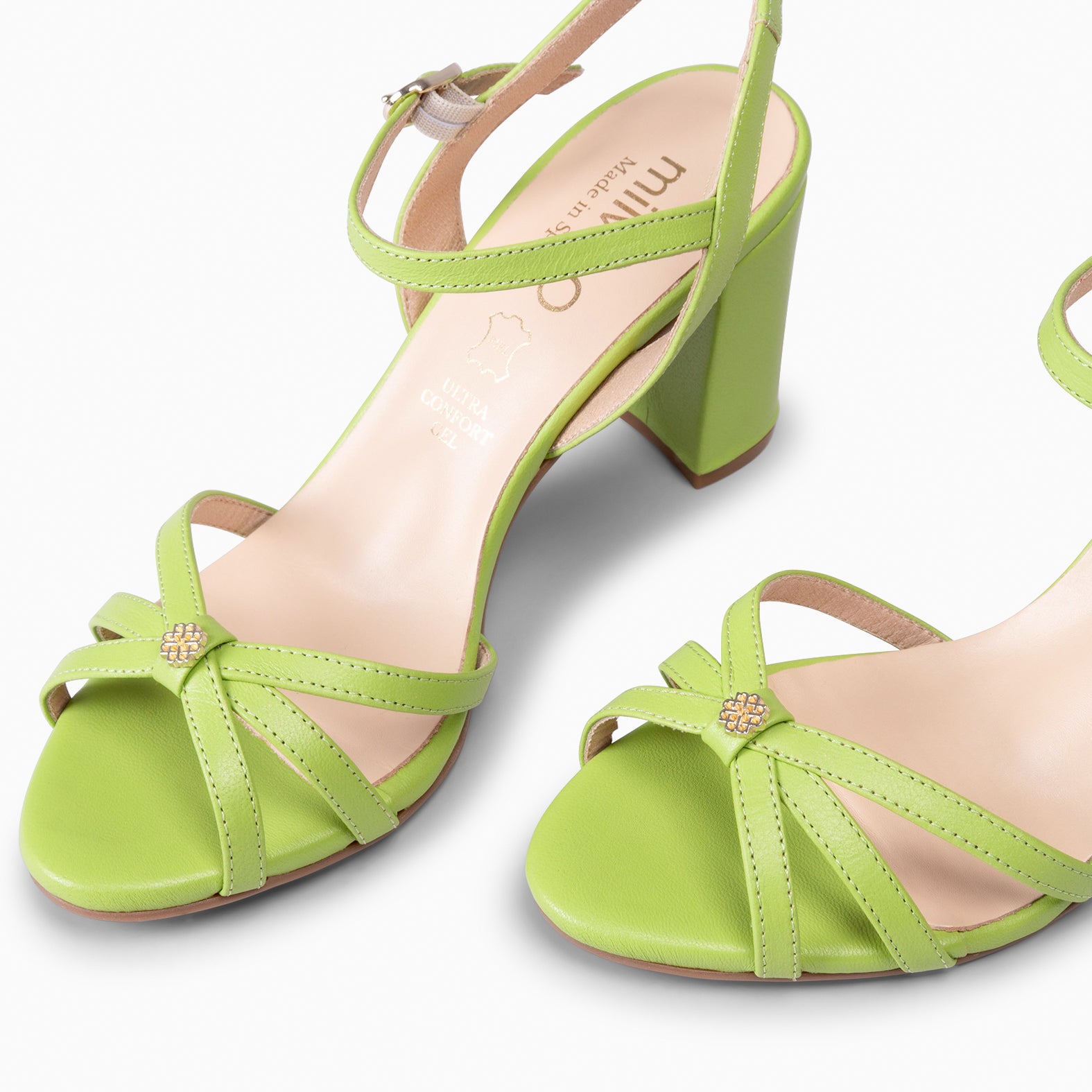 SONIA - PISTACHIO GREEN ELEGANT HIGH HEELED SHOE
