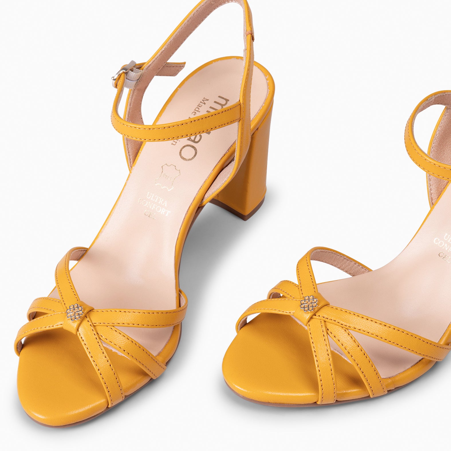 SONIA - MUSTARD ELEGANT HIGH HEELED SHOE