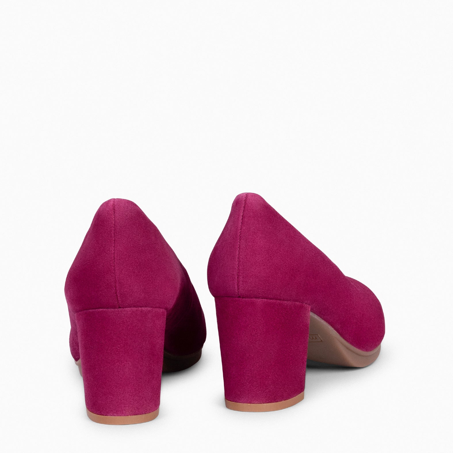 URBAN S - Zapatos de tacón medio de ante VINO