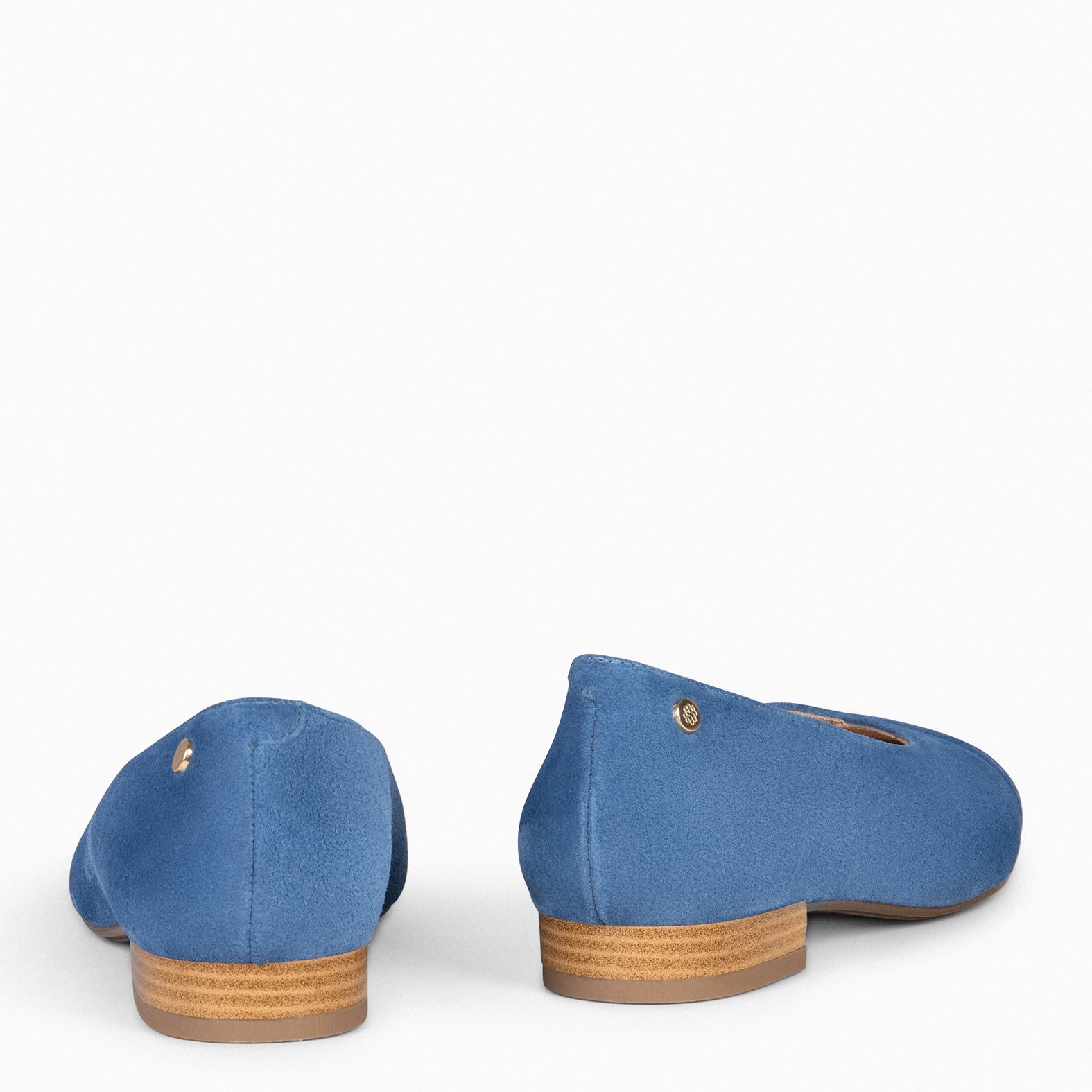 MARIE - Zapatos de tacón Bajo de punta fina AZUL - miMaO ®