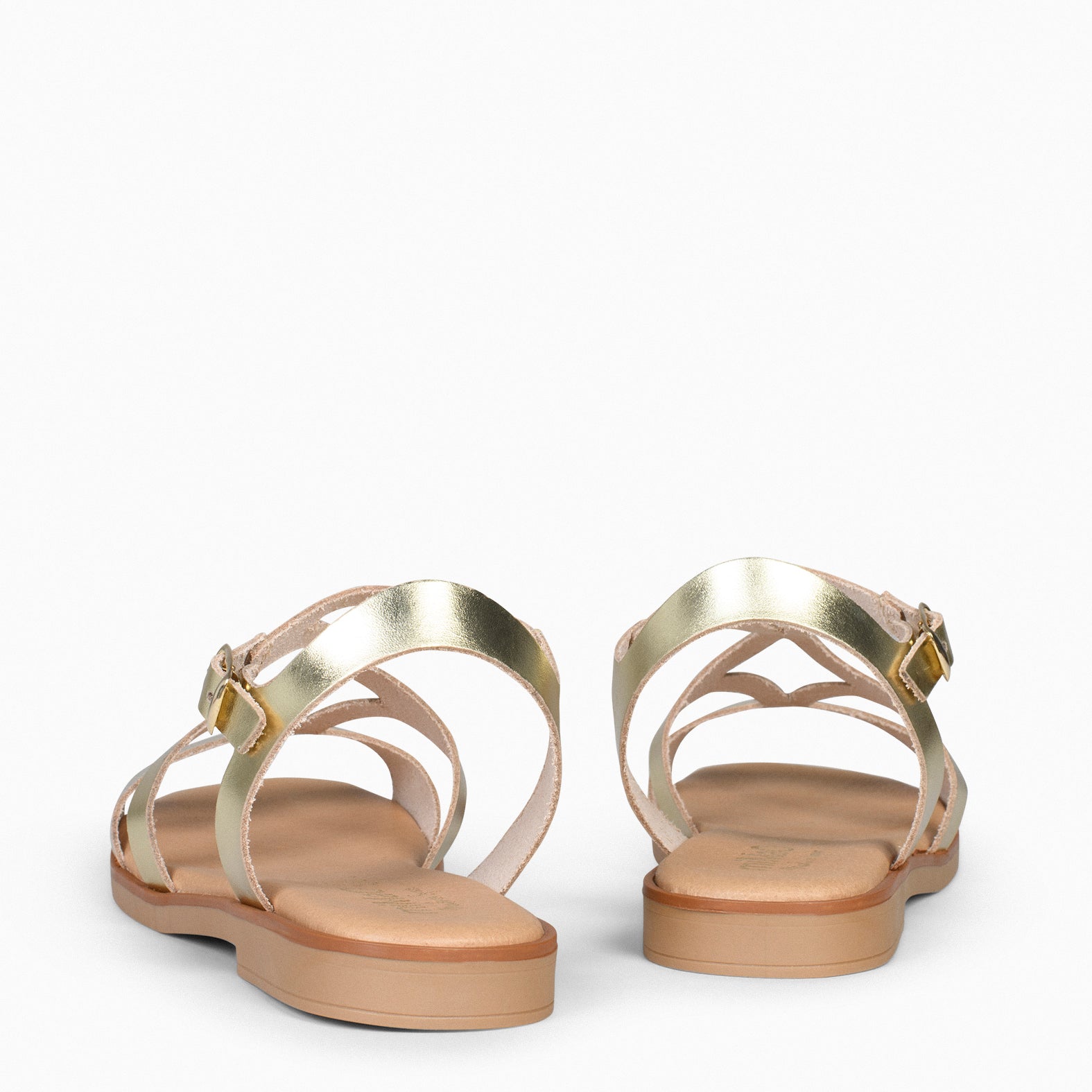BAMBOO - GOLDEN FLAT SANDALS