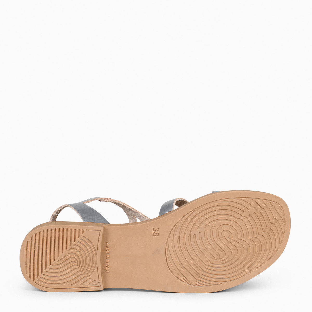 BAMBÚ - Sandalias Planas PLATA