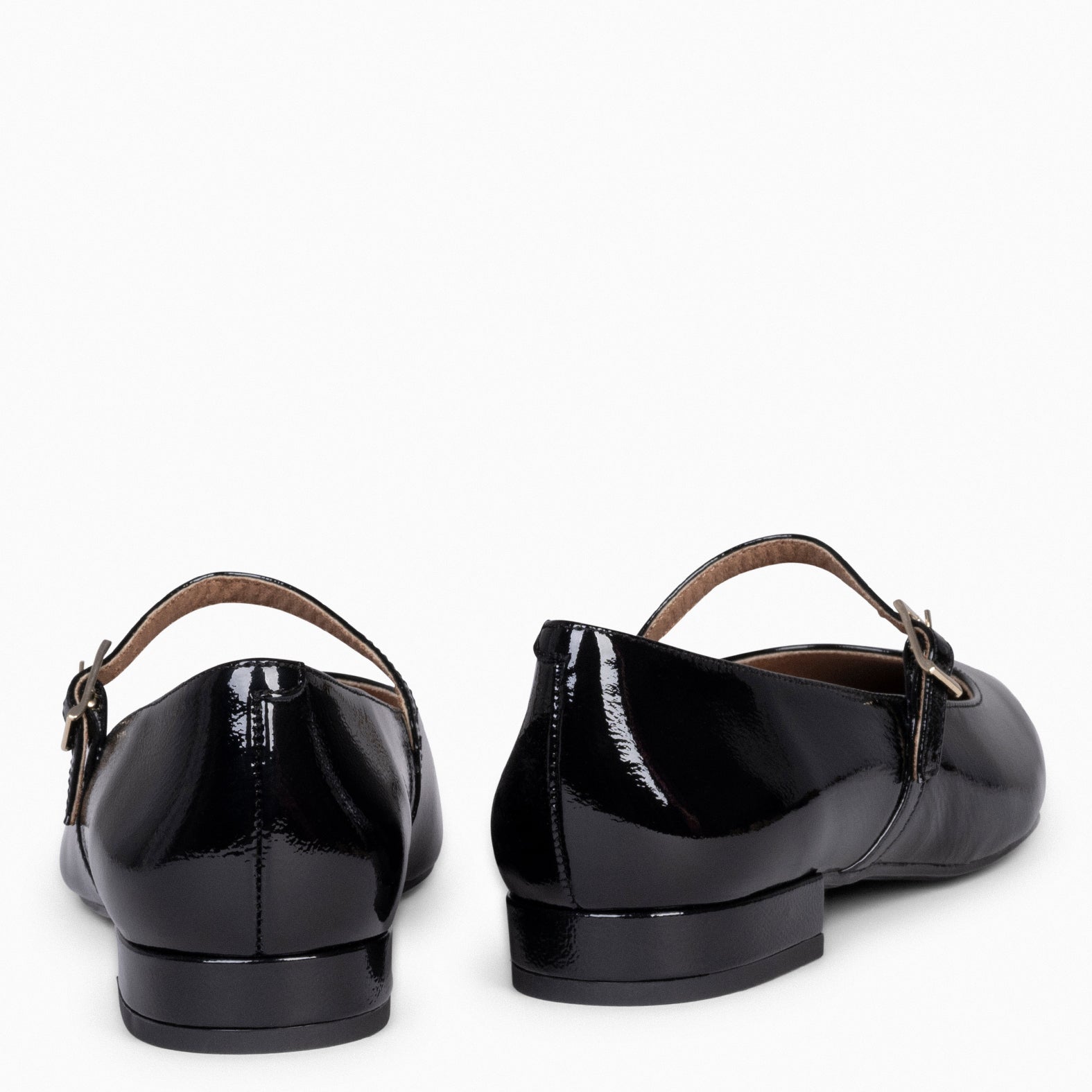 MERCEDITAS - Zapatos planos de charol con hebilla NEGRO