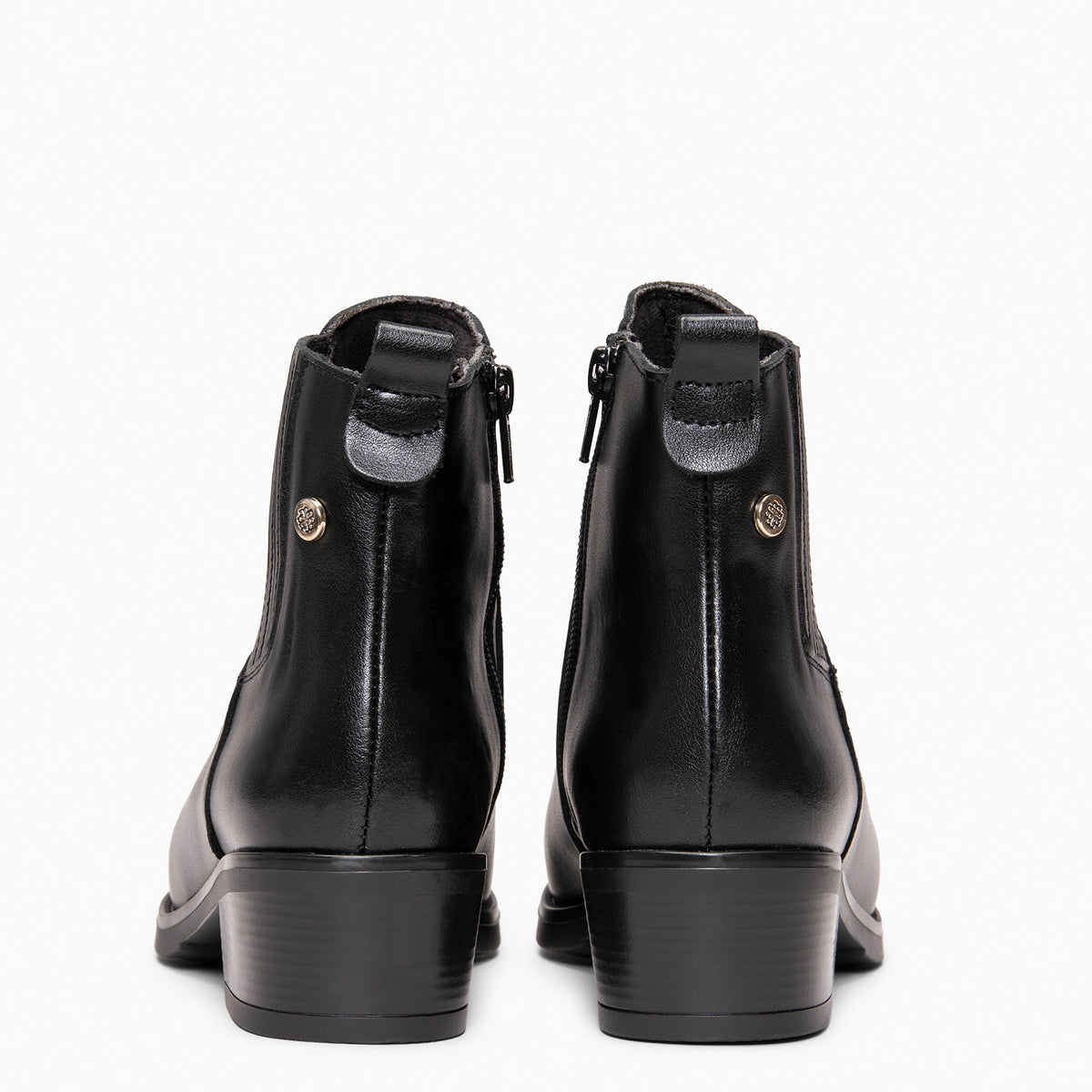BONNIE - Botines Chelsea de tacón NEGRO