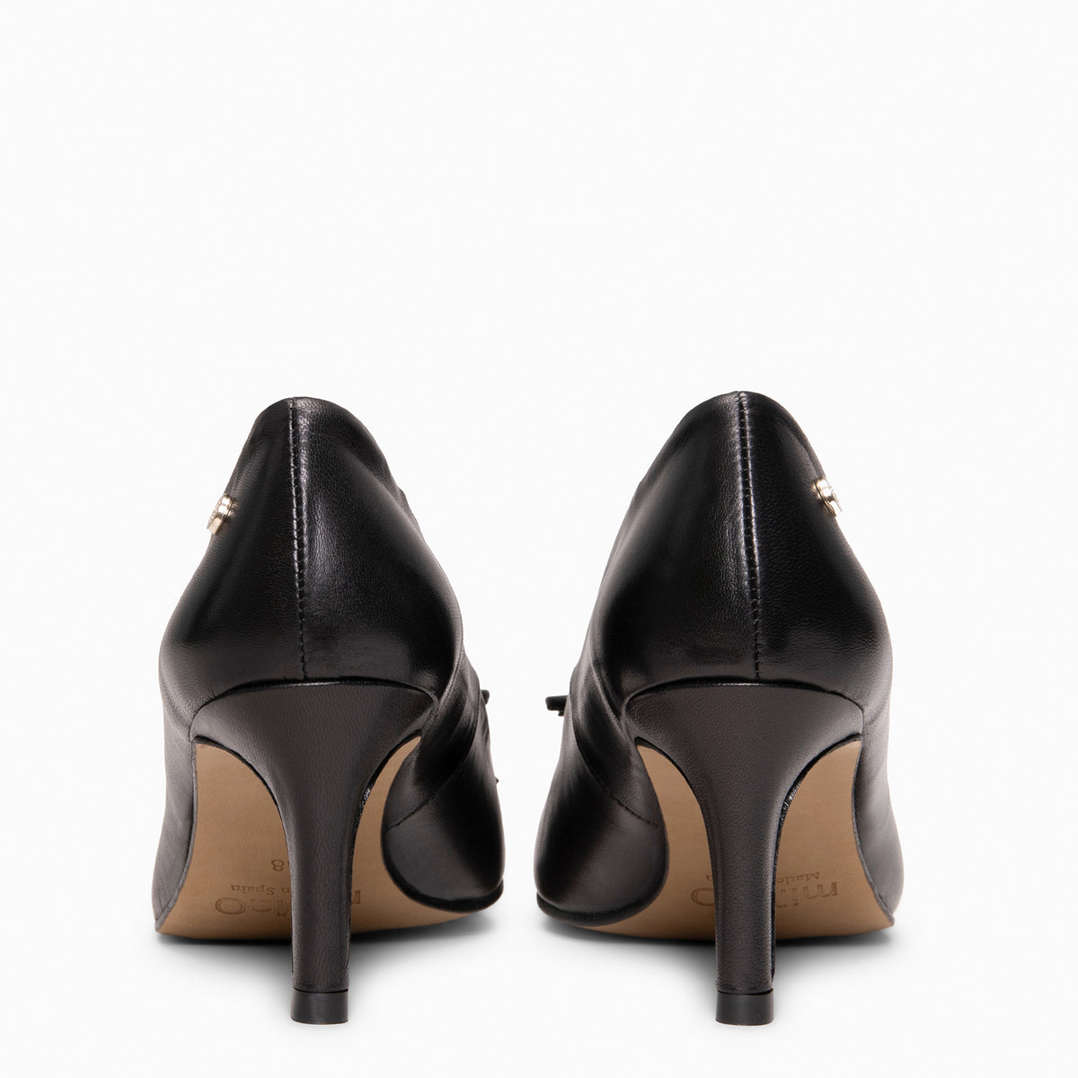 MONI - Zapatos de salón de tacón fino con lazo NEGRO