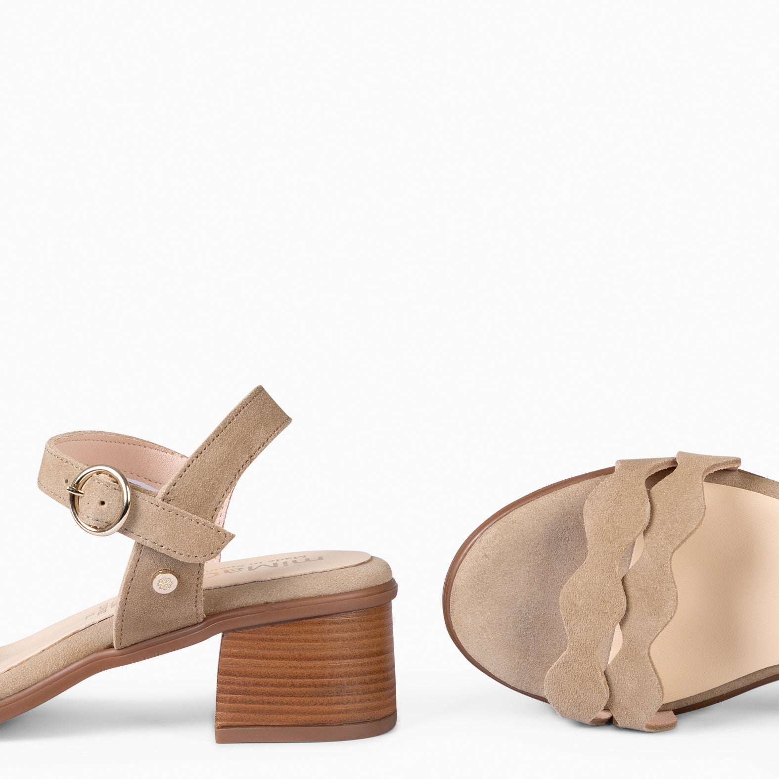 LETY - BEIGE LOW-HEELED SANDAL