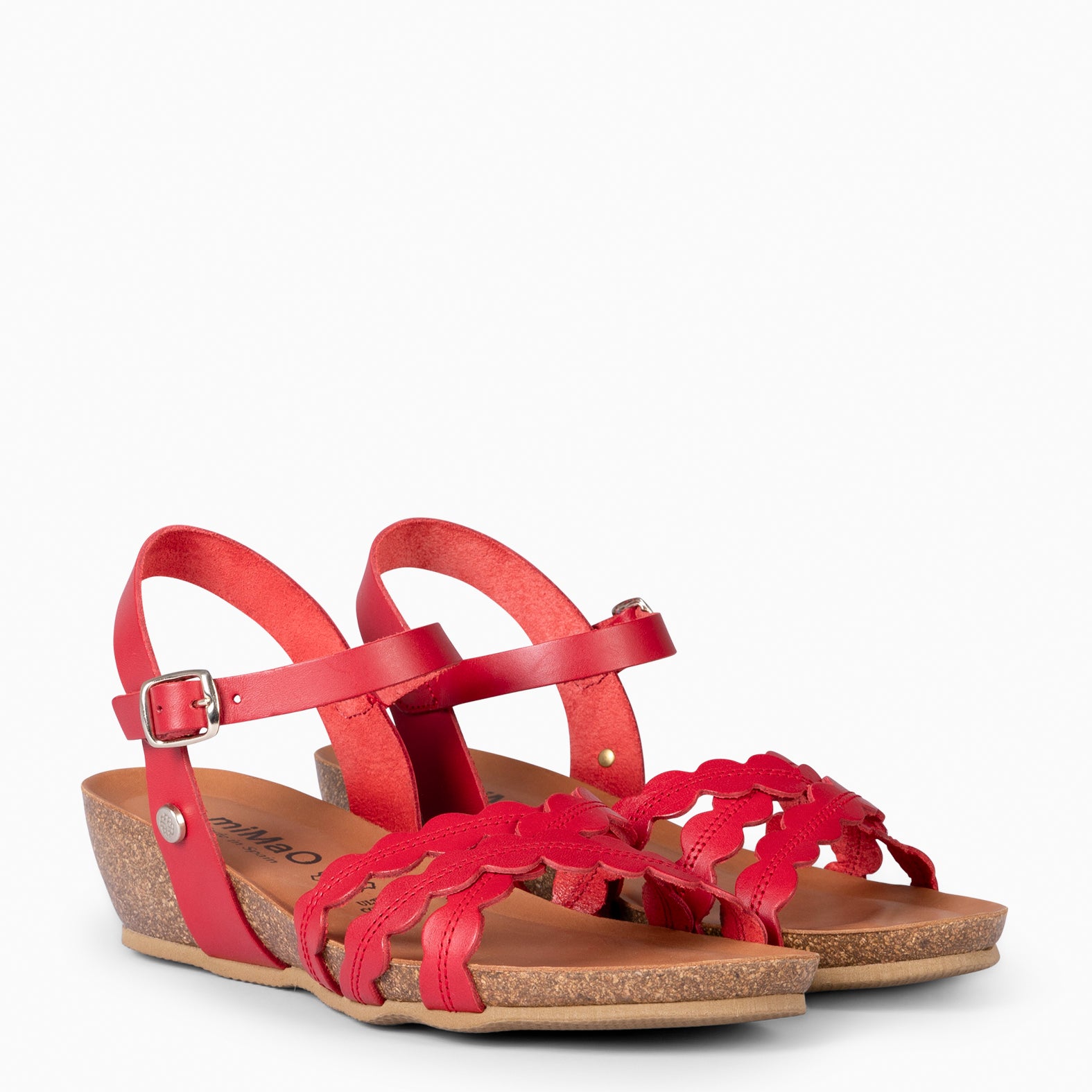 MALTA - SANDALIA BIO CON CUÑA ROUGE - miMaO ®
