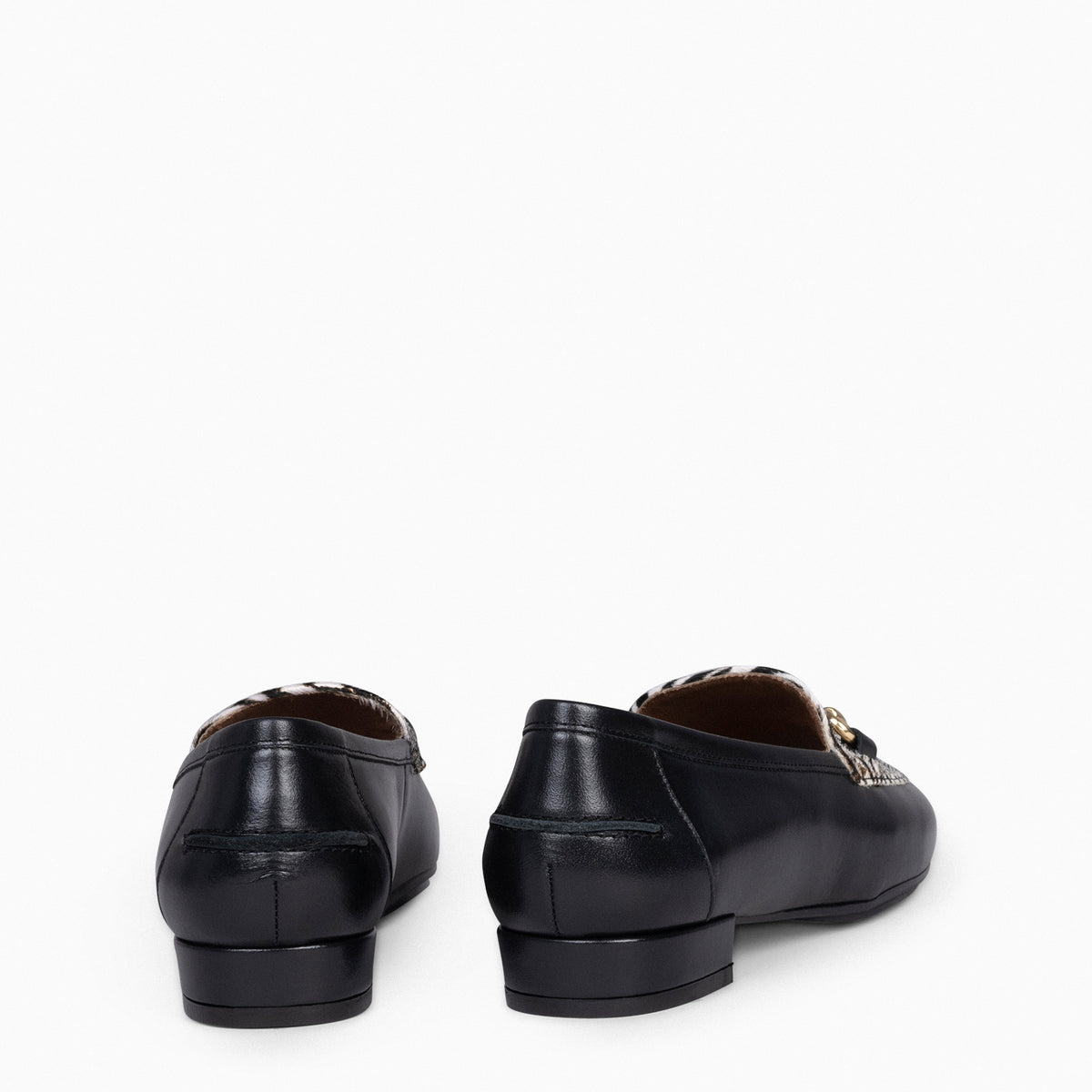 STYLE WILD - Mocasines de mujer con estampado CEBRA