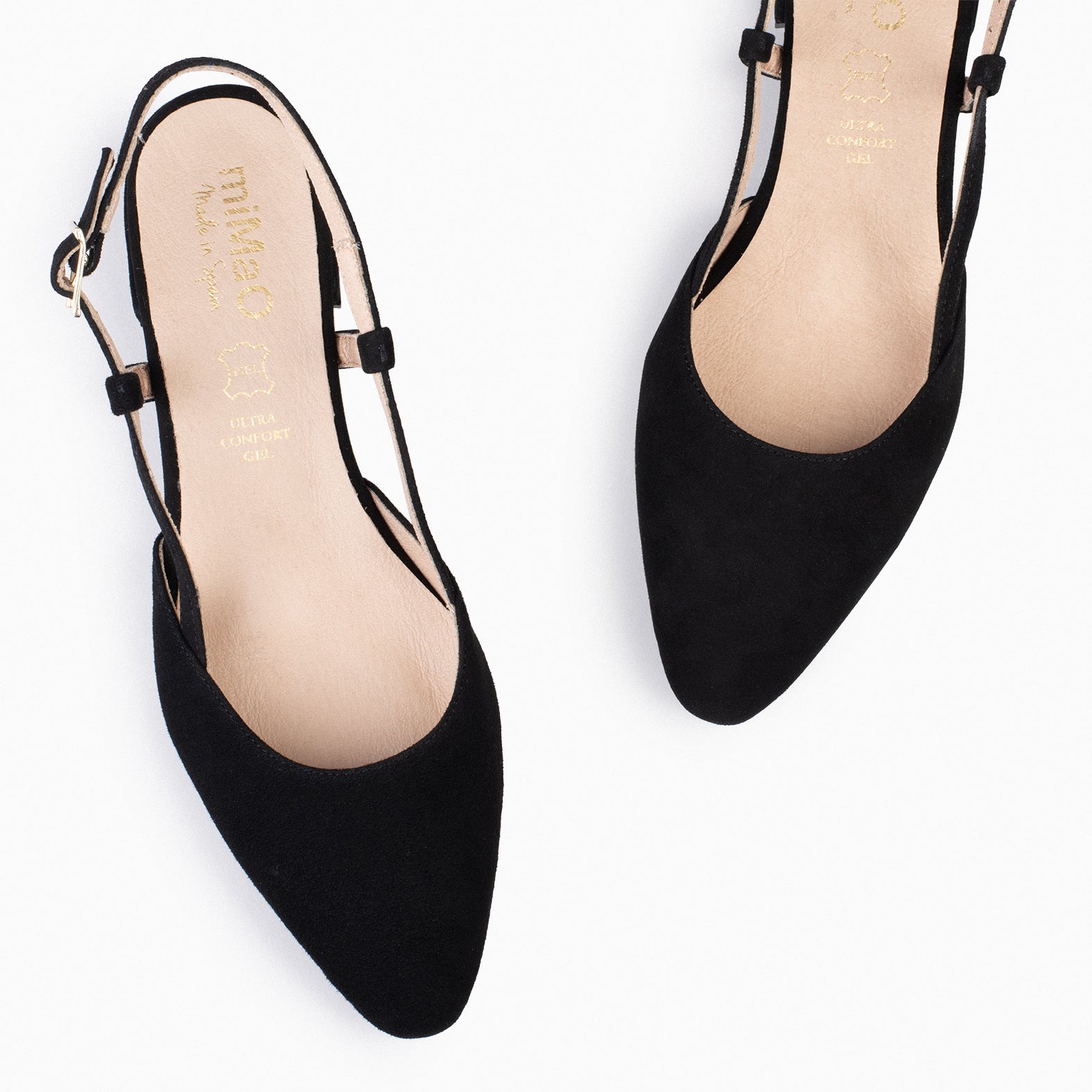 BRUNCH – Zapatos Planos Destalonados NEGRO - miMaO ®