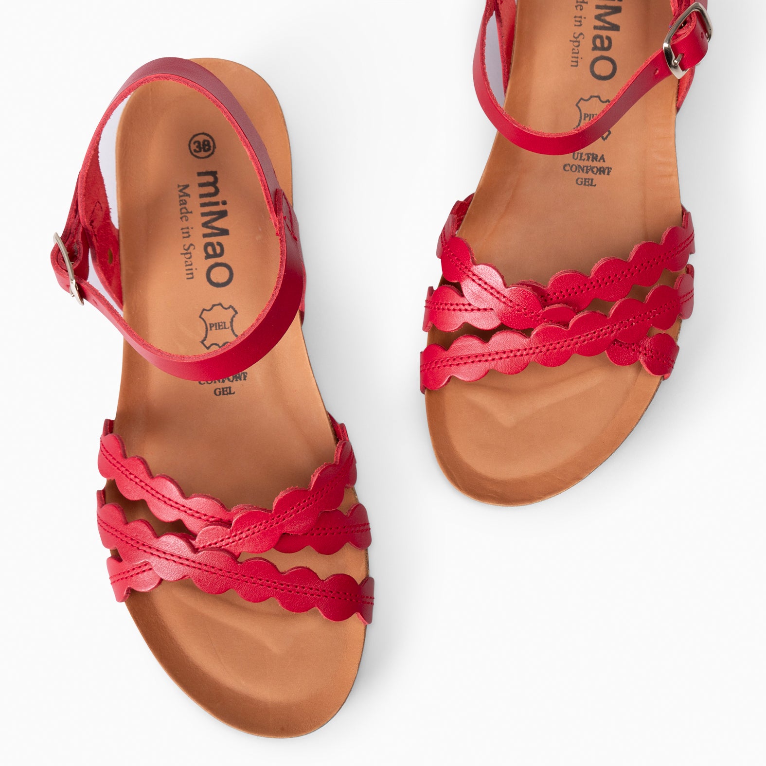 MALTA - SANDALIA BIO CON CUÑA ROUGE - miMaO ®